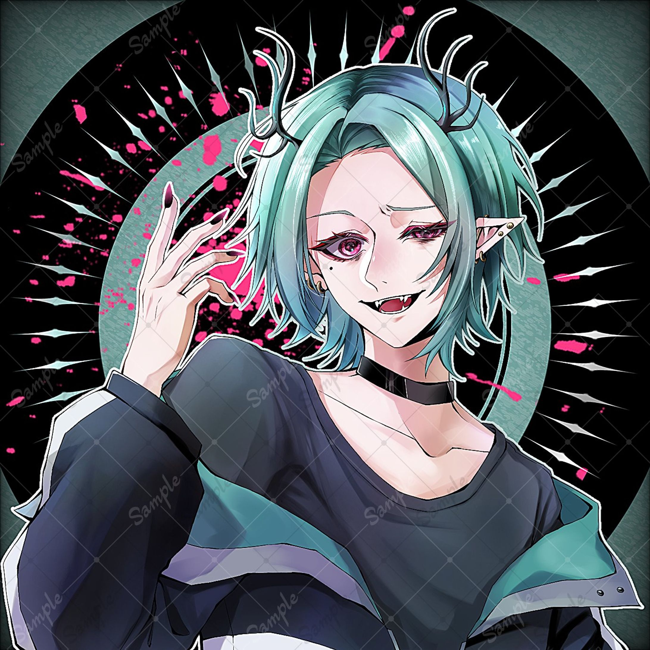 悪魔系VTuberさんのアイコン制作-1