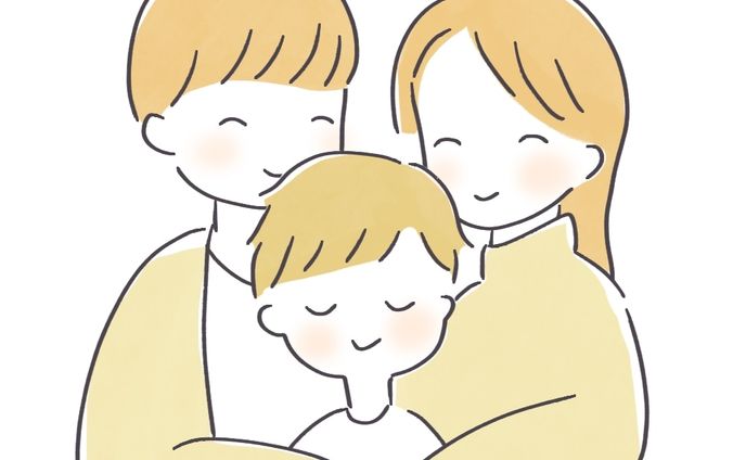 笑顔の家族