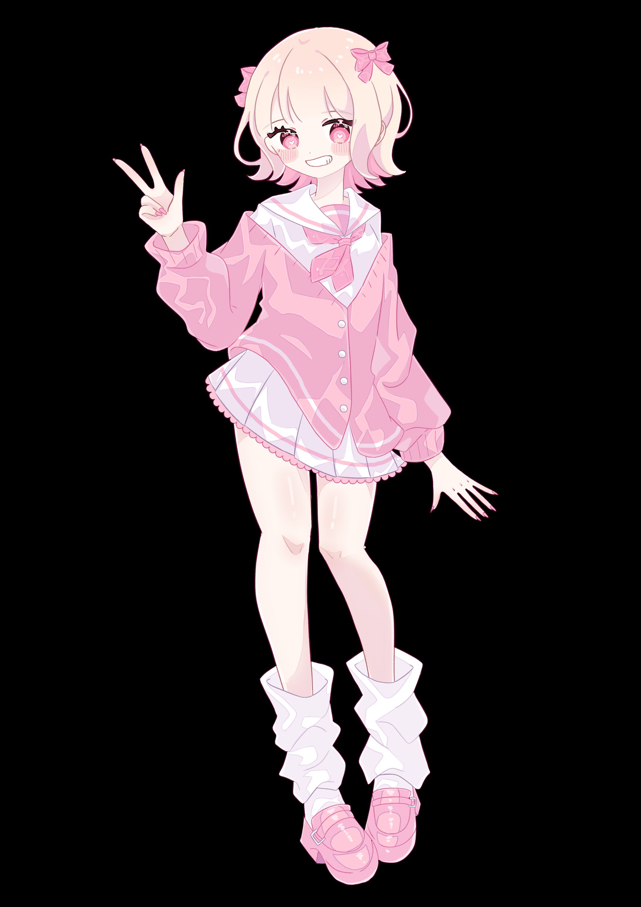 【自主制作】サンプル用等身イラスト🩷-1