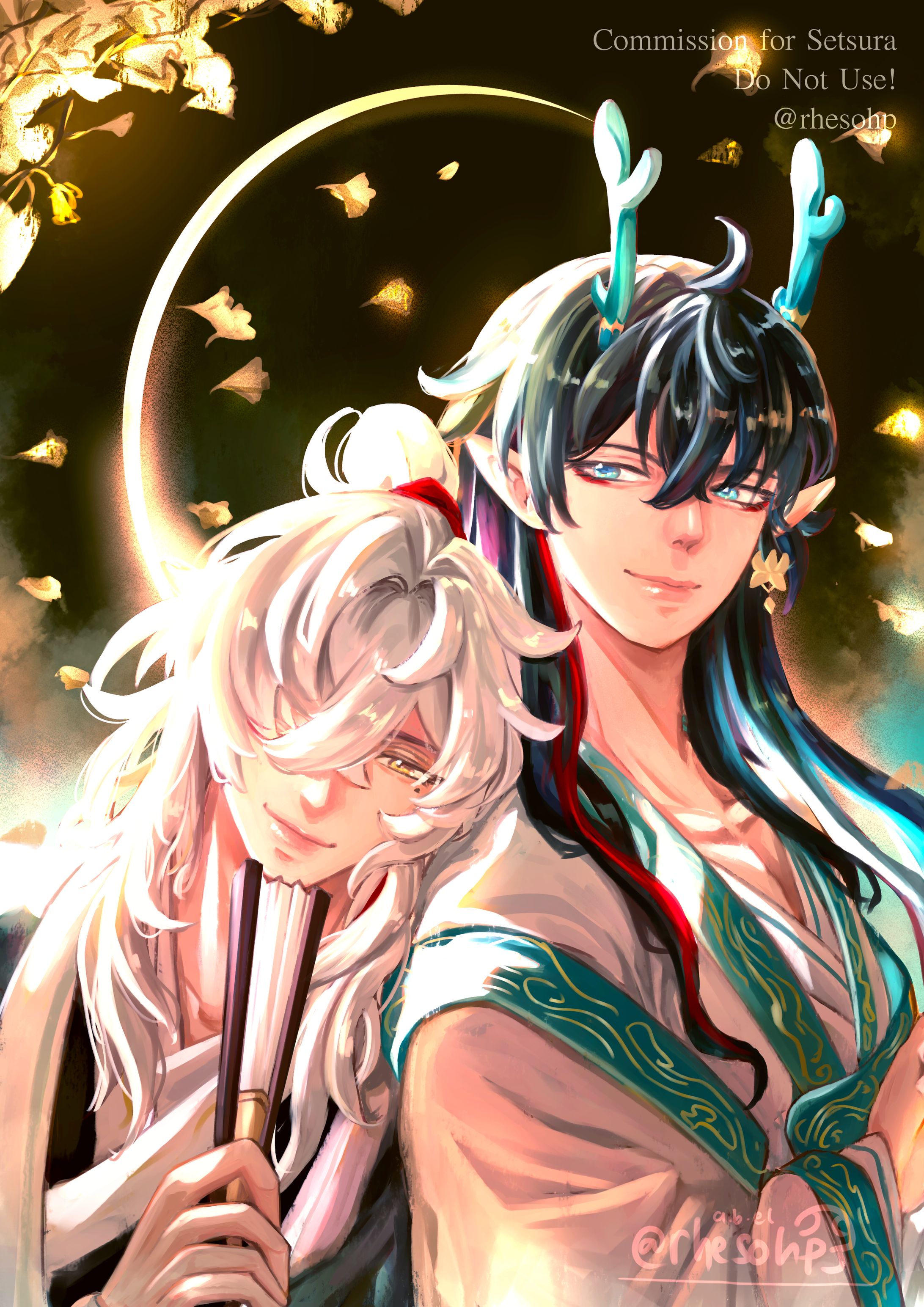 [commission] jingyuan x danheng HSR fanart-1