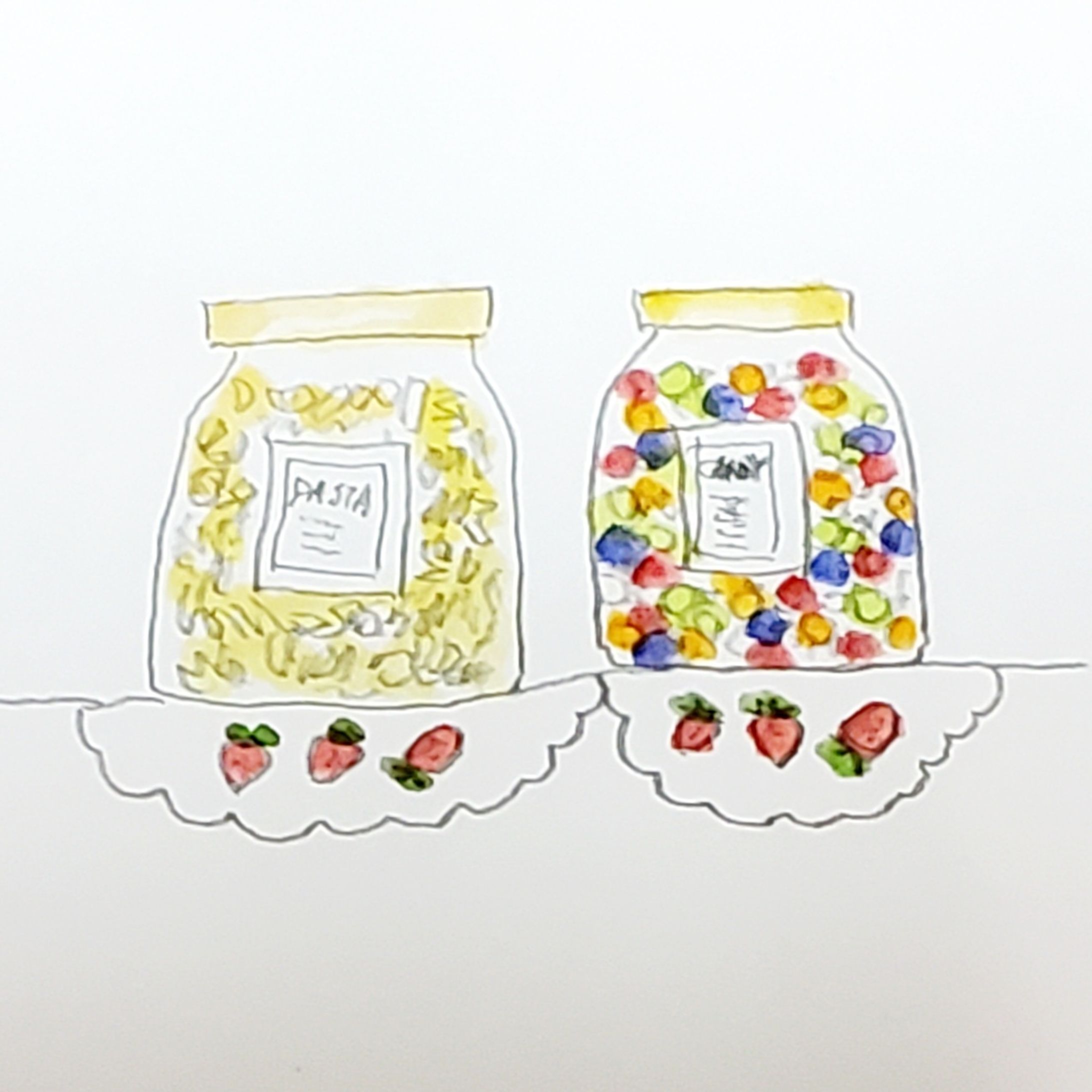パスタのびんとキャンディーのびん-1