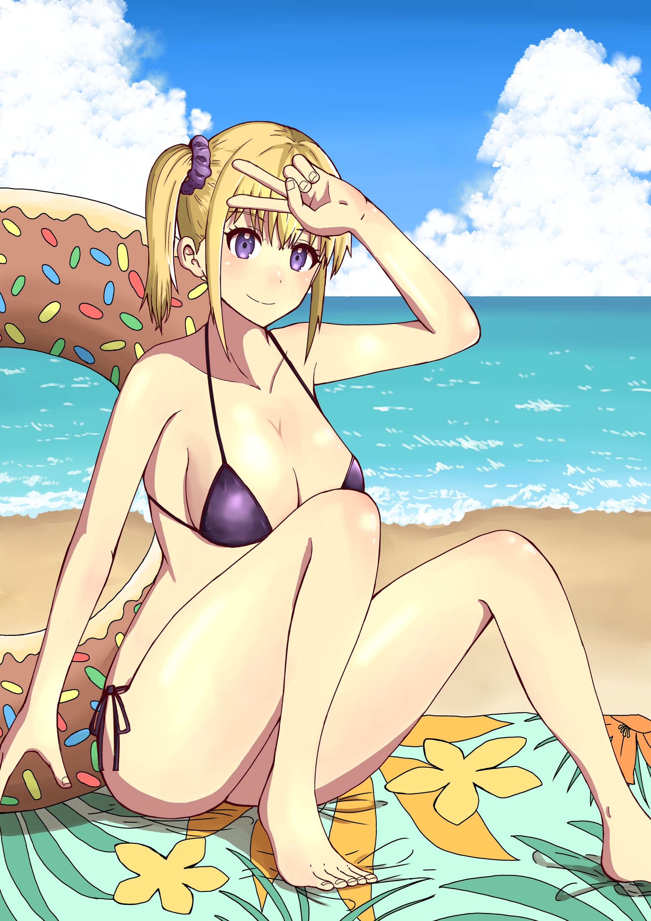 ビーチの女の子-1