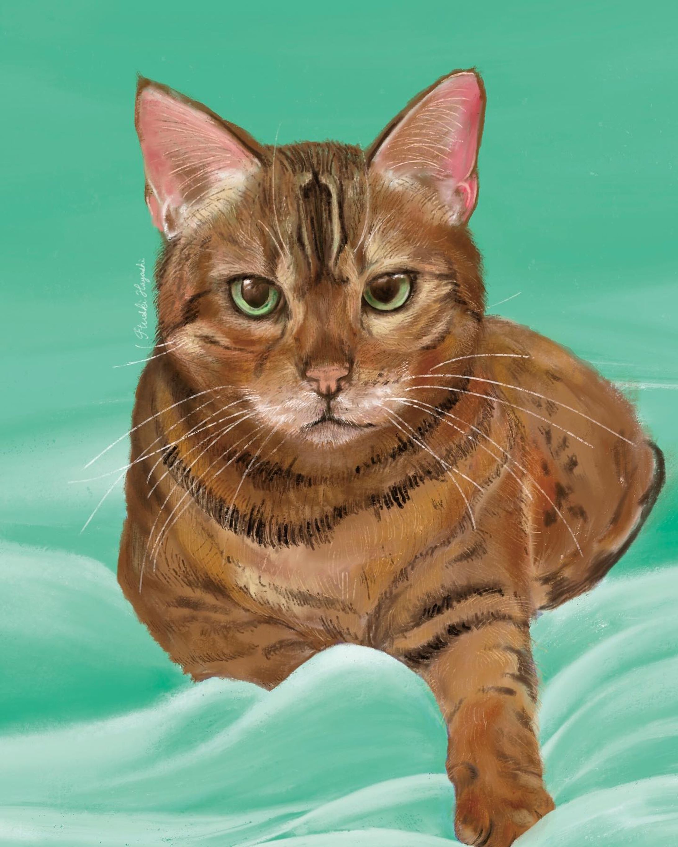 ベンガルちゃん
#イラストレーション #イラスト #illustration #ilovemycat #ねこすたぐらむ #catillustration  #catart  #絵画 #artlover  #ねこ好きさんと繋がりたい #にゃんこ部  #おしゃれさんと繋がりたい  #猫好きな人と繋がりたい  #にゃんすたぐらむ  #ねこのいる幸せ  #インテリアアート #猫のいる暮らし #procreate #ベンガル #ベンガル猫 #ベンガルキャット #ベンガル猫好きな人 #bengal #イラストオーダー #イラスト依頼 #オーダー #有償依頼 #似顔絵オーダー #似顔絵イラスト #ペット似顔絵-1