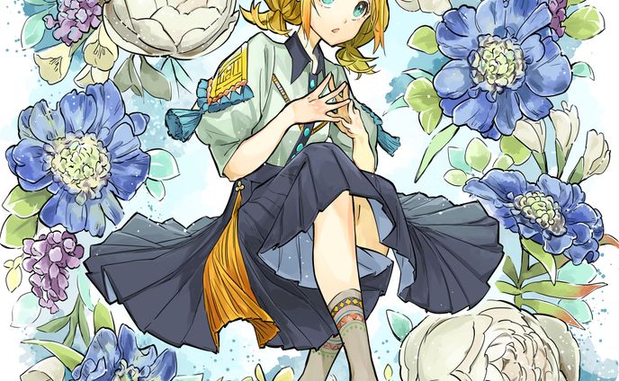 リンちゃんとお花