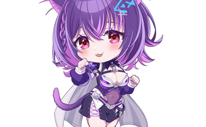VTuber事務所VOLs/Angy Catto様 デフォルメキャラクターイラスト