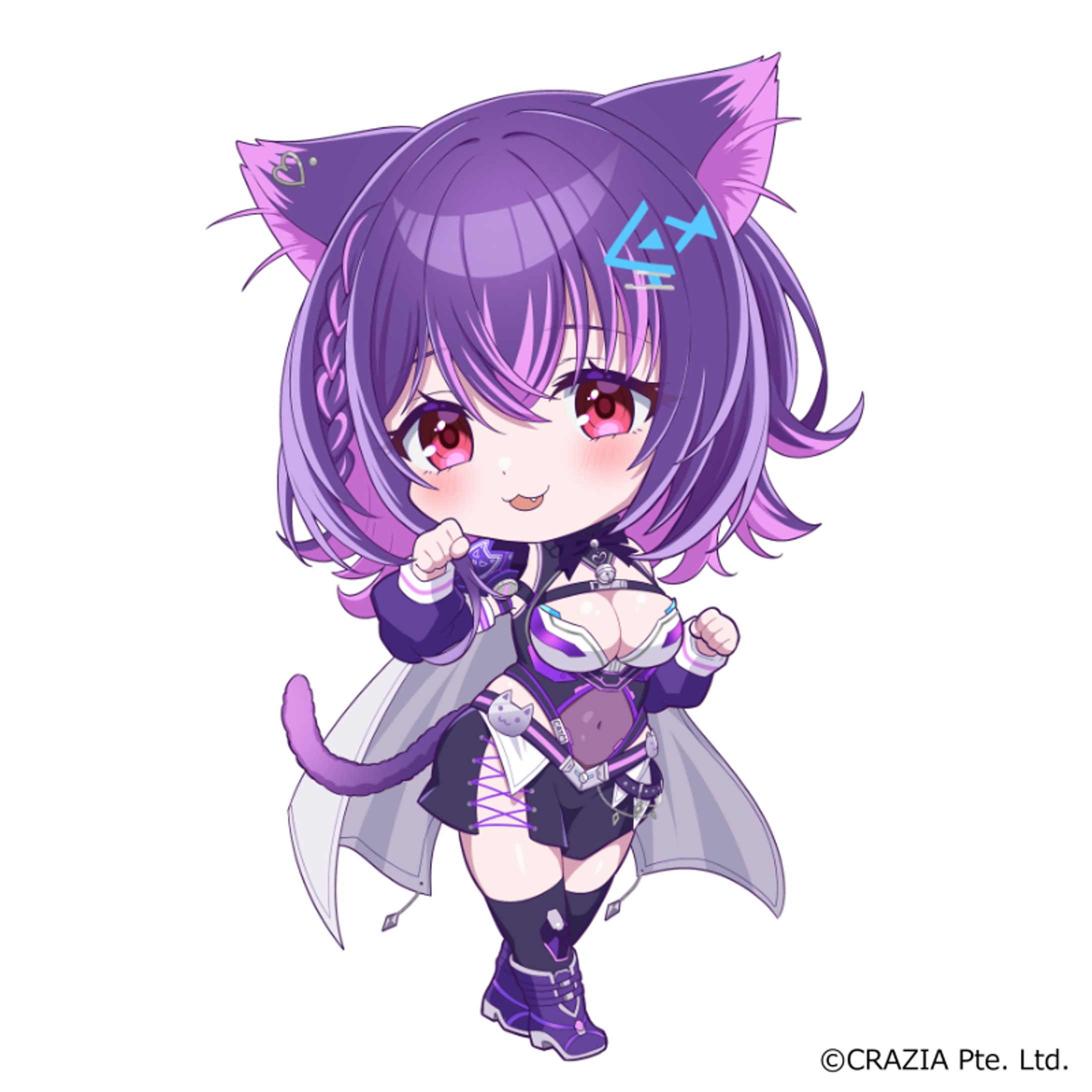 VTuber事務所VOLs/Angy Catto様 デフォルメキャラクターイラスト-1