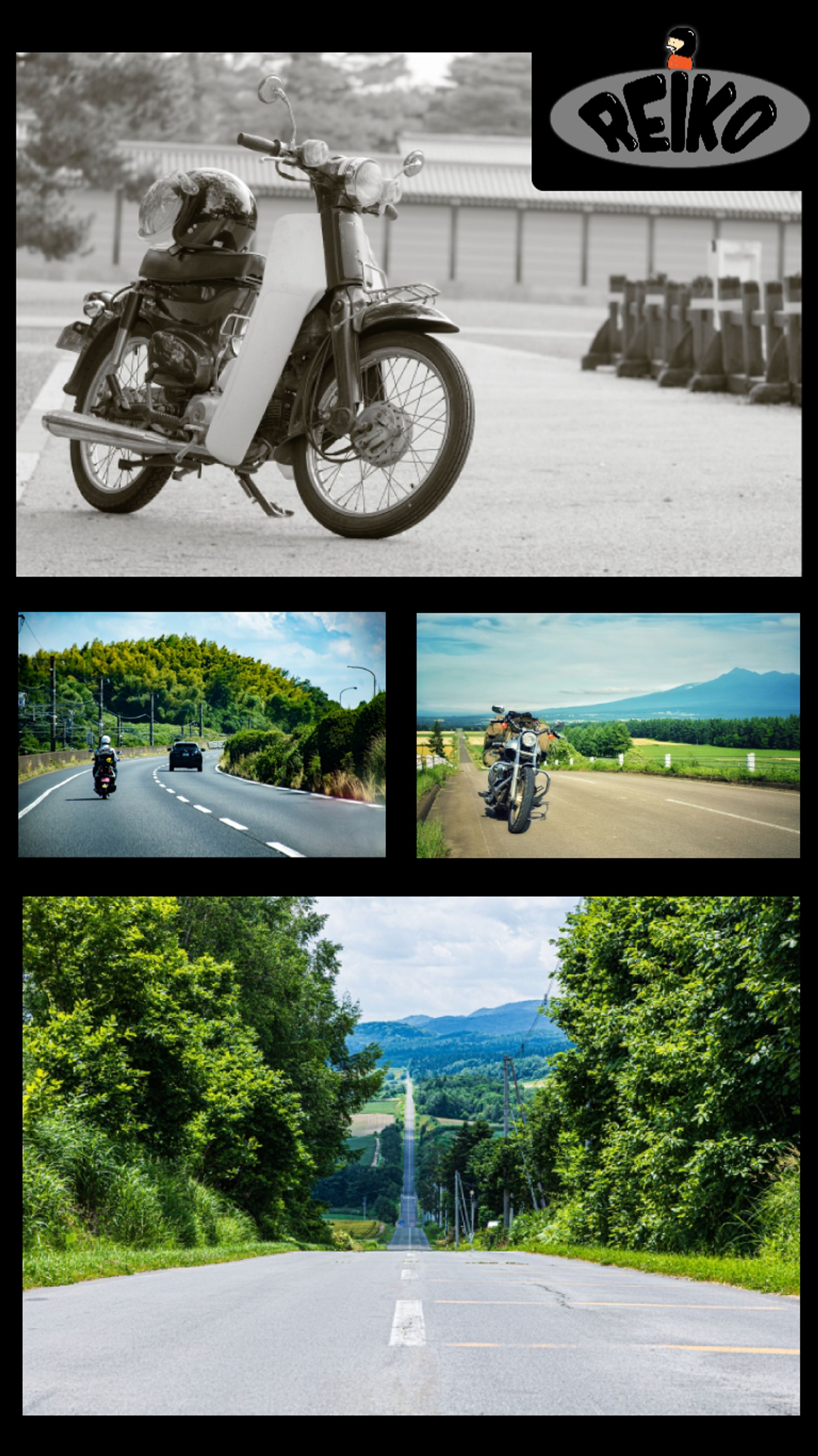 バイク店のチラシ-1