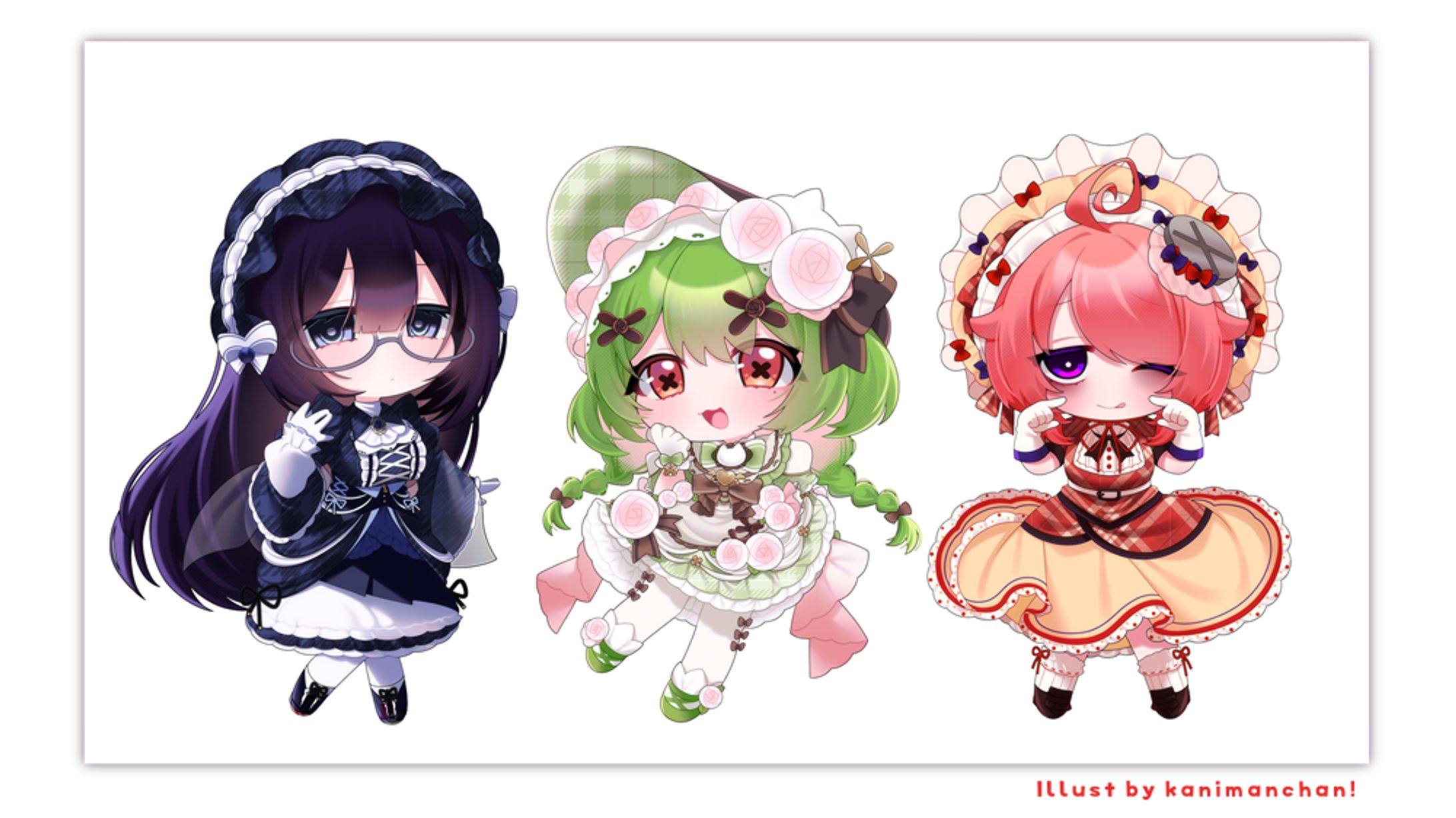 ［ Chibi character ］自遊空間コラボイベント⋮箱庭秕様×真園あきら様×雨野千影様-1