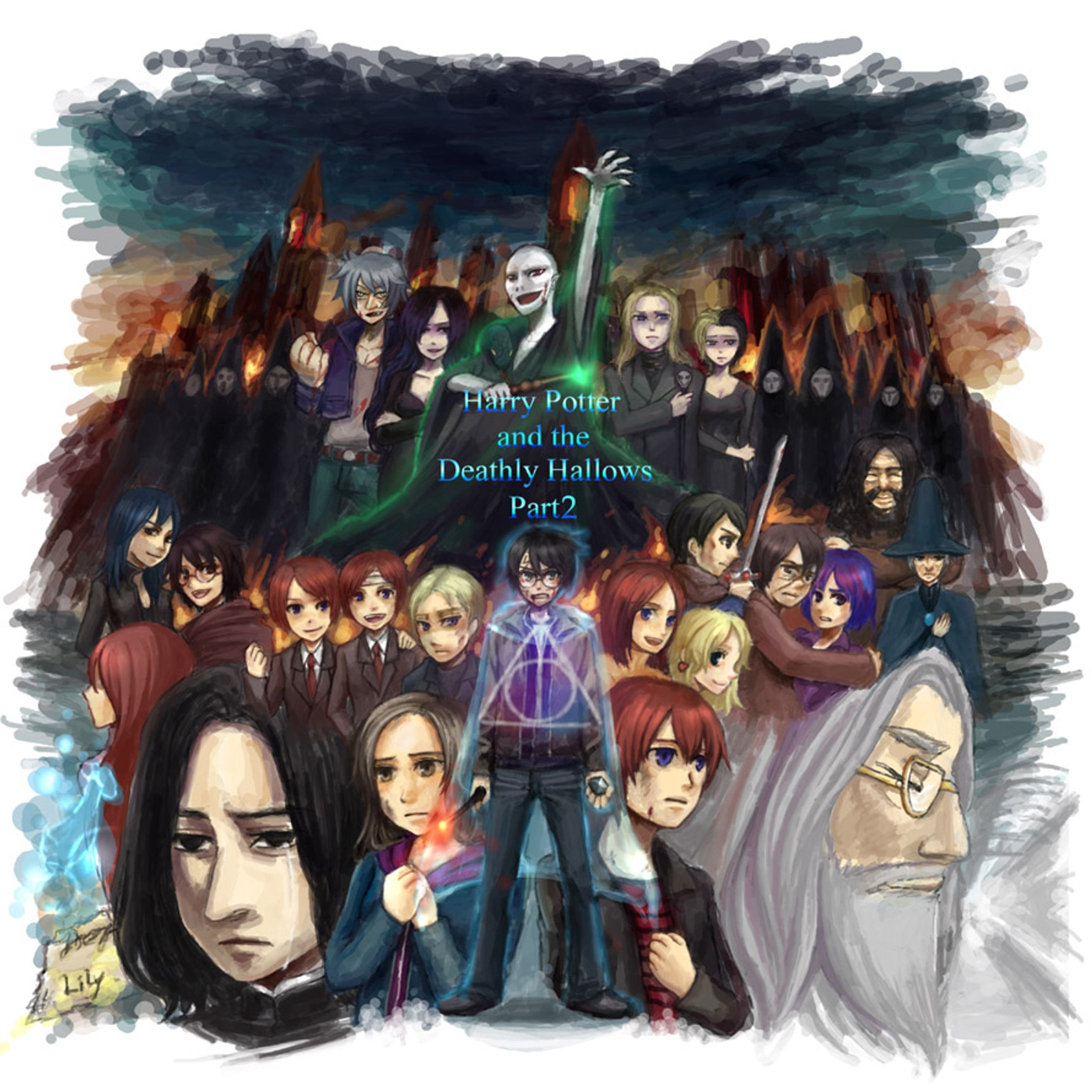 ハリーポッター映画完結記念絵-1