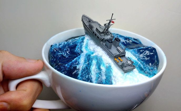  マグカップジオラマ
