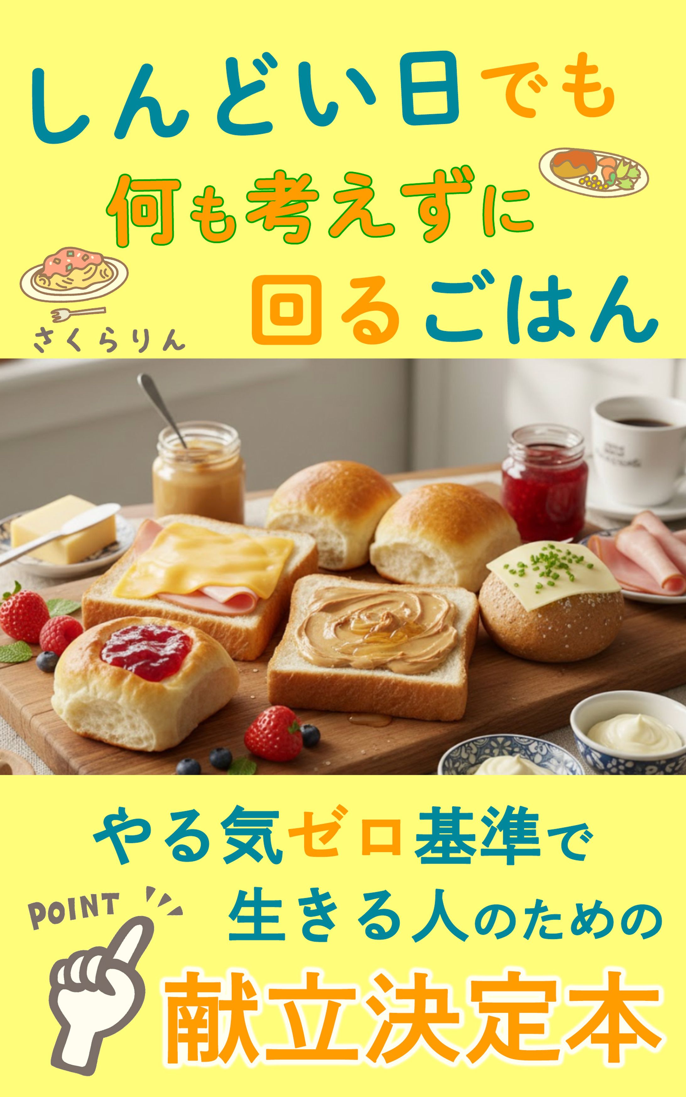 Kindle 表紙　料理-1