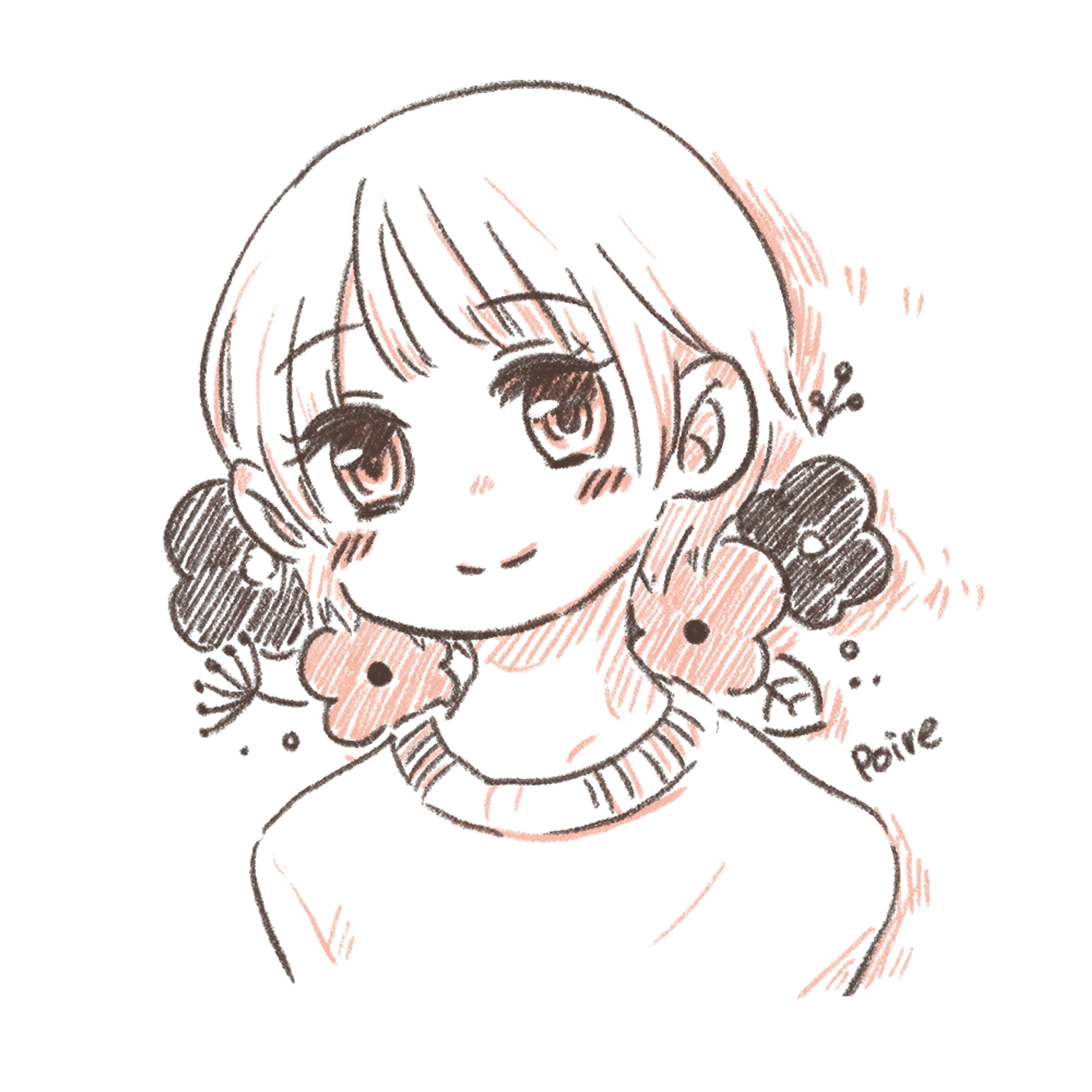 ＜フリーアイコン＞おんなのこ-1