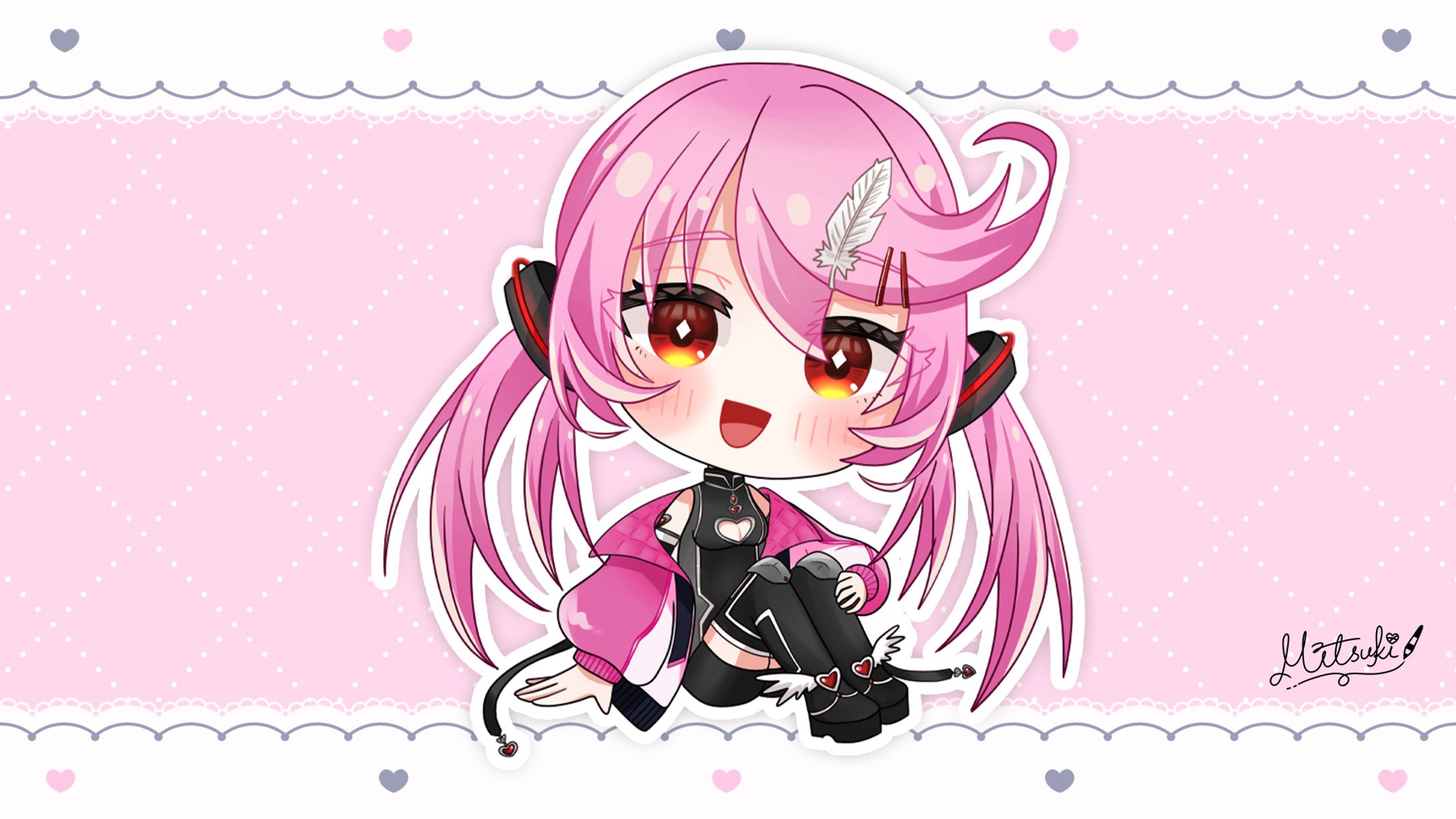【SDイラスト】ルーニャ＝ポラリス様ご依頼　マキナ＝メメント様-1