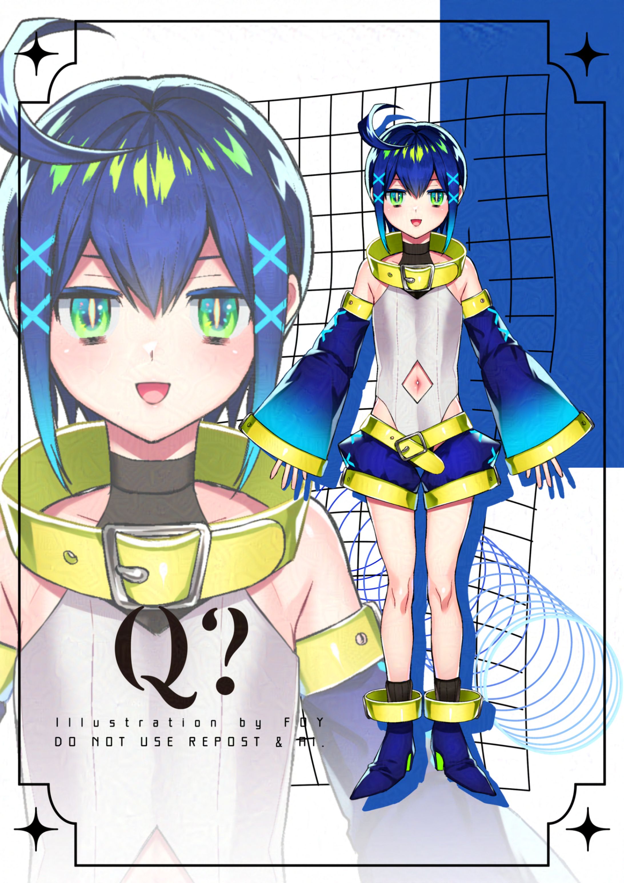 MaMaプロダクション所属Vライバー 片割藍弐 立ち絵-1