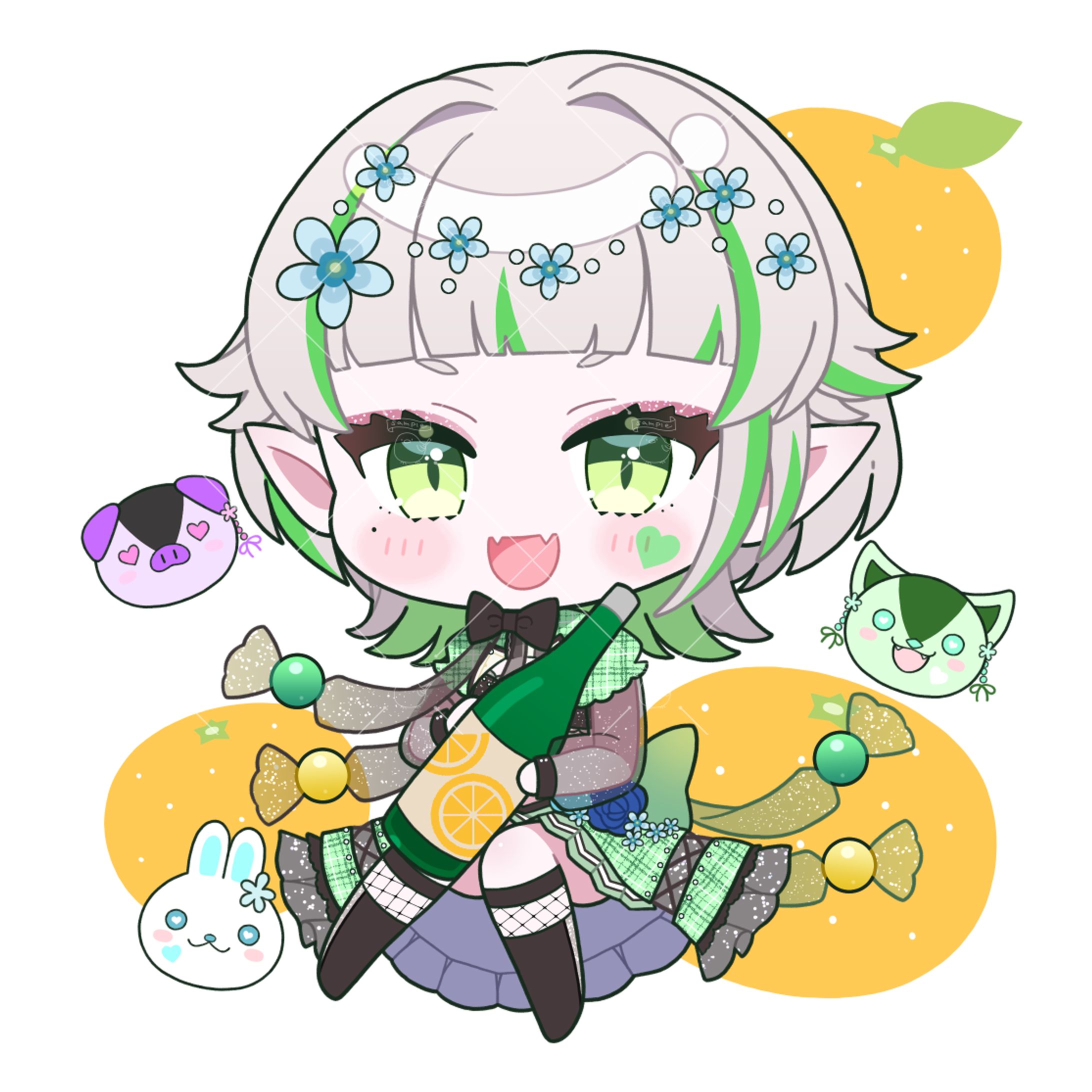  【works】あんぐる様 みかん酒ラベル-1