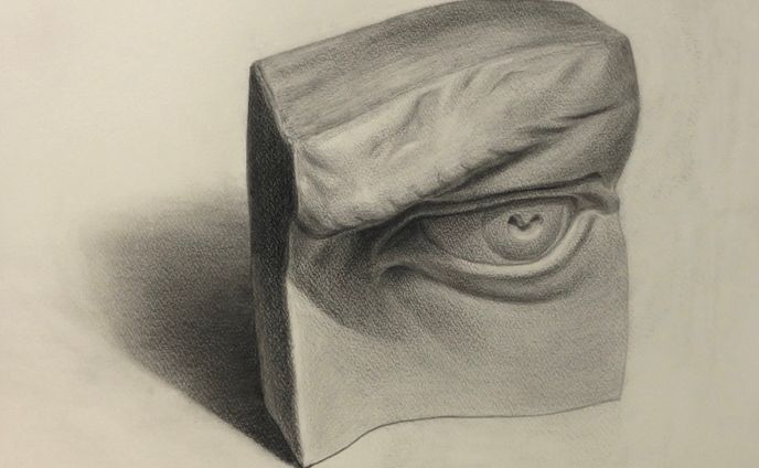自主制作、デッサン