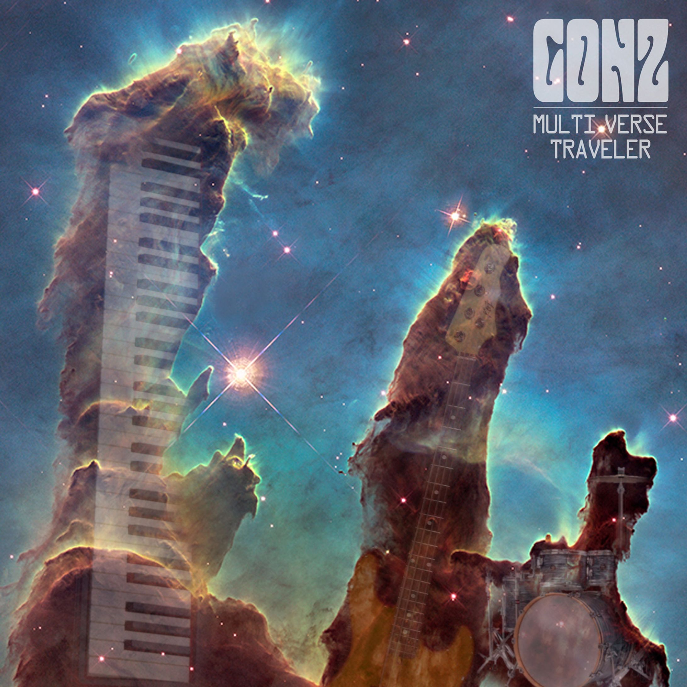 GONZ 2nd Album "MULTI VERSE TRAVELER" ジャケットデザインおよび入稿、プロモーション-1