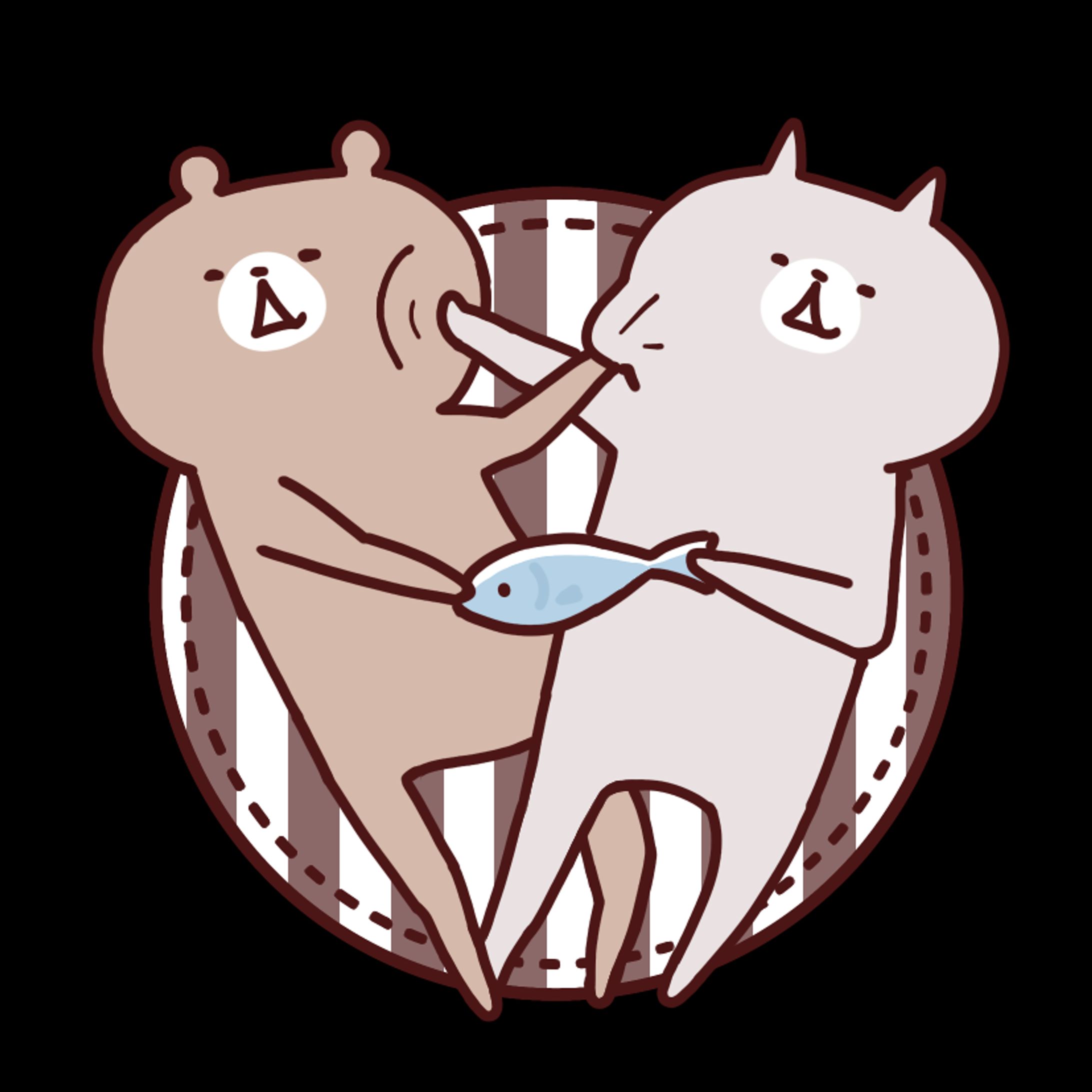 けんか と なかよし＊くまさんねこさん-1