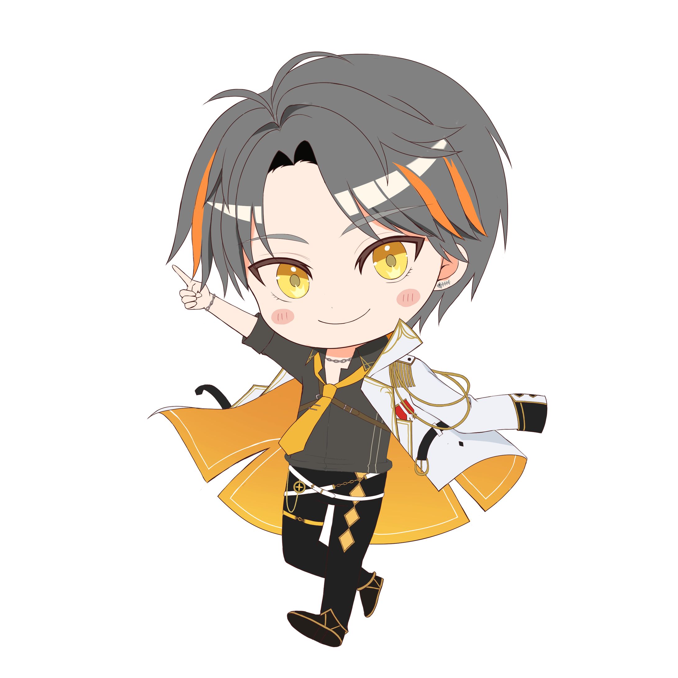 【イラスト】白羽レイ様　ミニキャラ-1