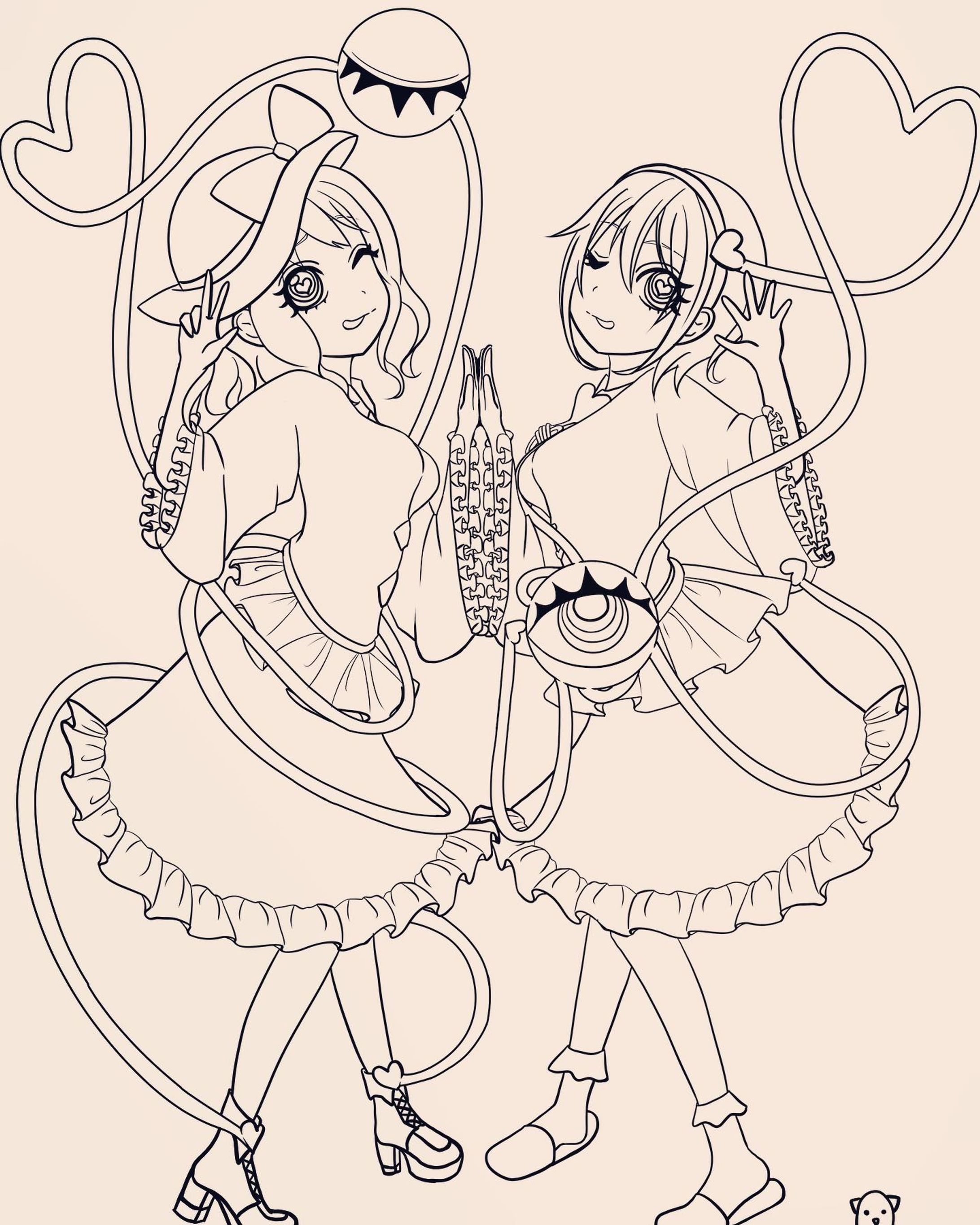 ベースできたー！今までで1番時間かかっただけあって可愛くなりそうな予感♡
仕上げまーっす！
#こいし
#さとり
#古明地姉妹
#古明地こいし
#古明地さとり
#東方project
#イラスト好きな人と繋がりたい 
#絵描きさんと繋がりたい-1