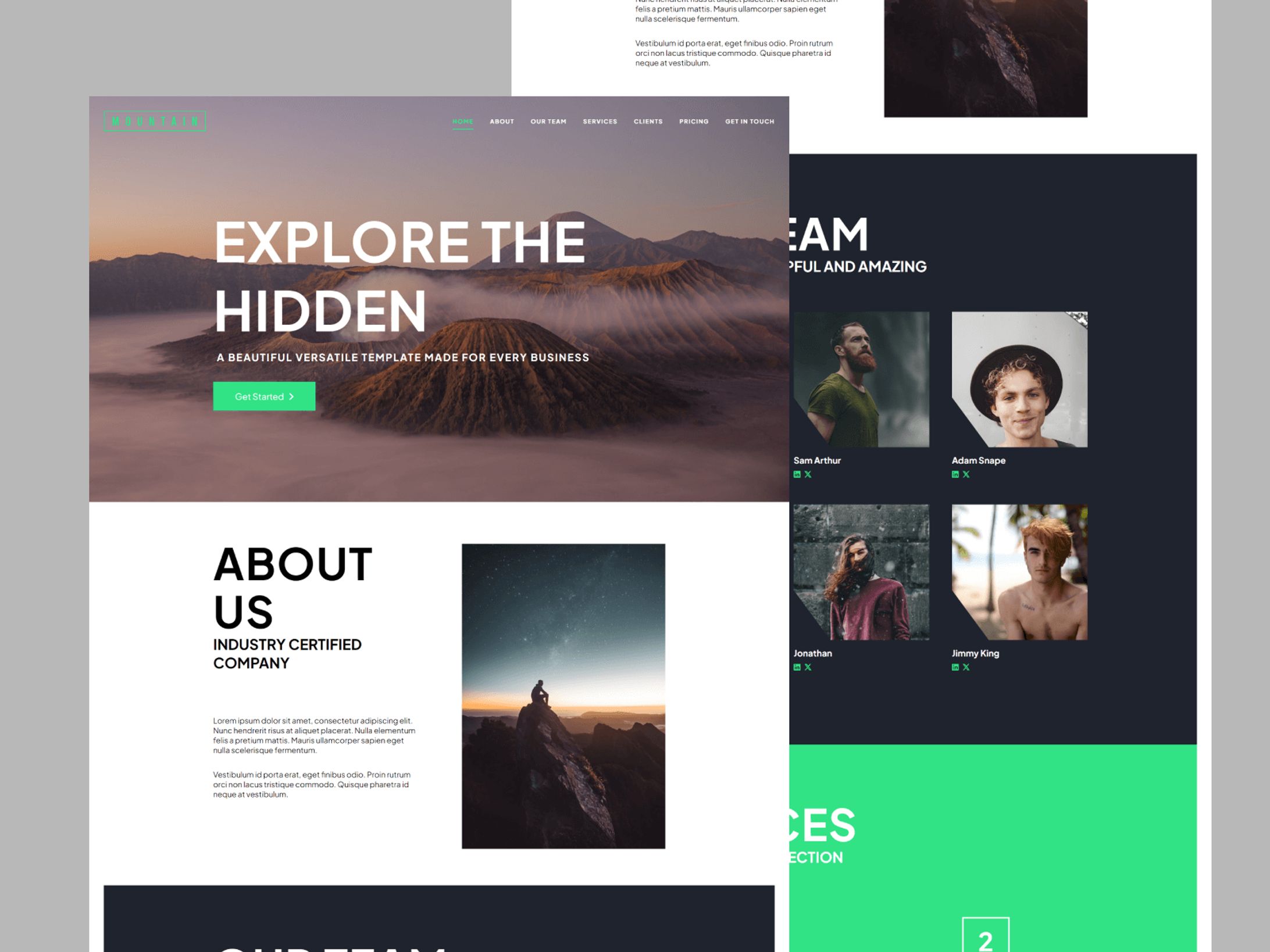 MountainRange in Website Templates - LayoutFlow-1