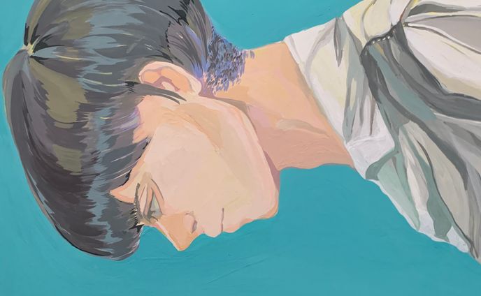 人物画（アクリル絵の具）