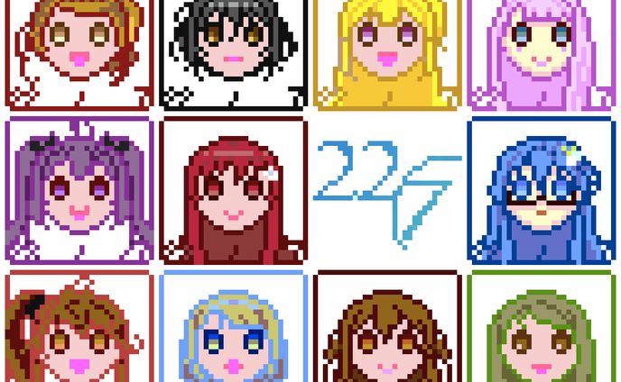 22/7　ドット絵