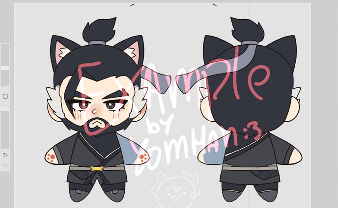 Kitty Hanzo plush 
