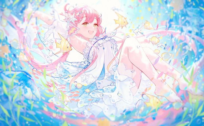 虹色の海