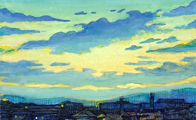 依頼作品「朝焼け」「夕焼け」2022.5