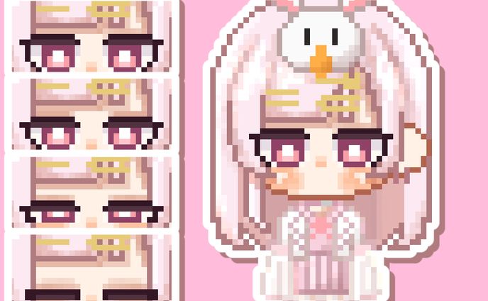 GIFドット絵-柴咲 あや