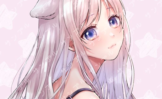 SNSアイコン　ケモミミの女の子