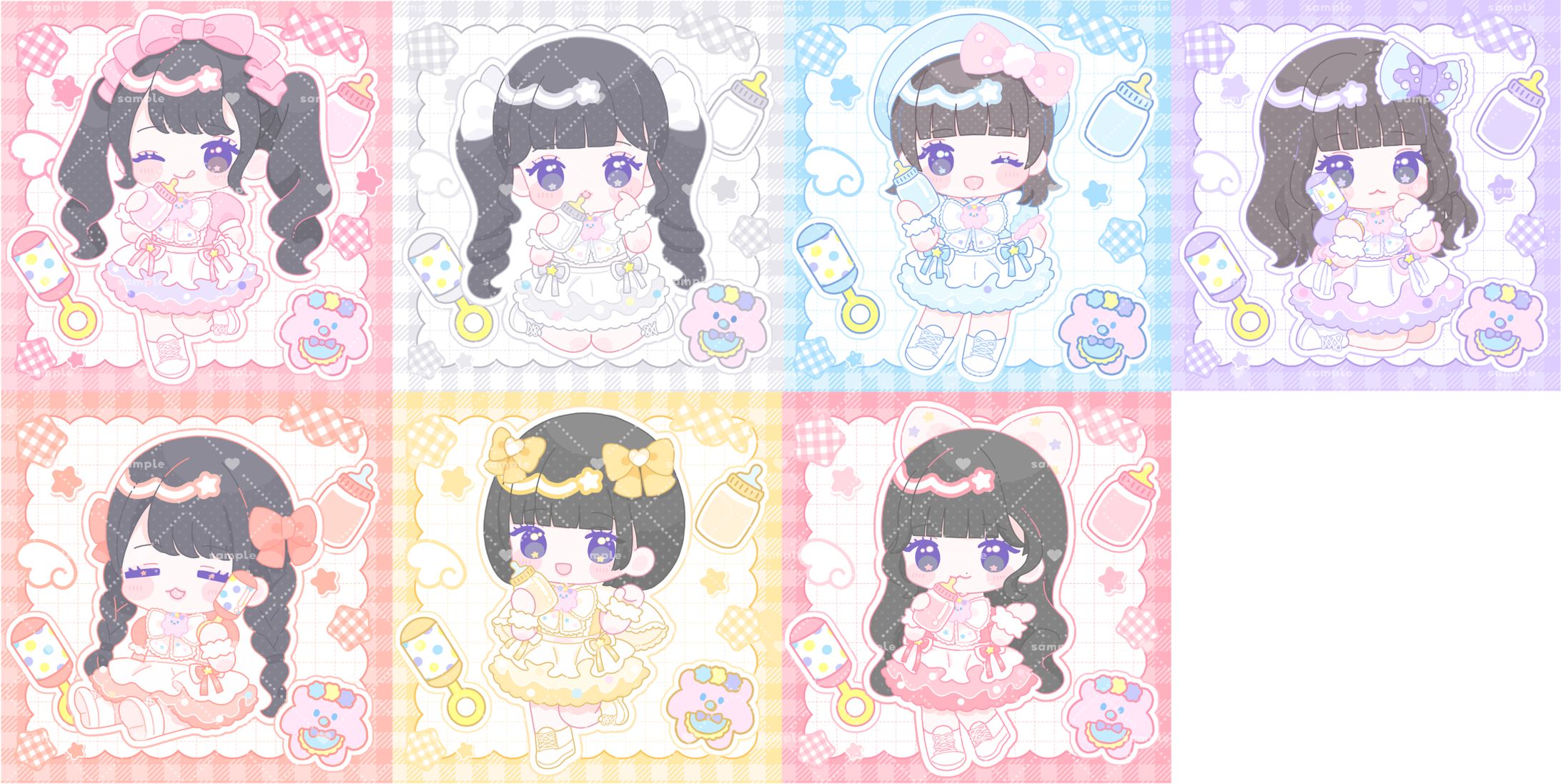 【work】脳内パステル様 ミニキャライラスト-1