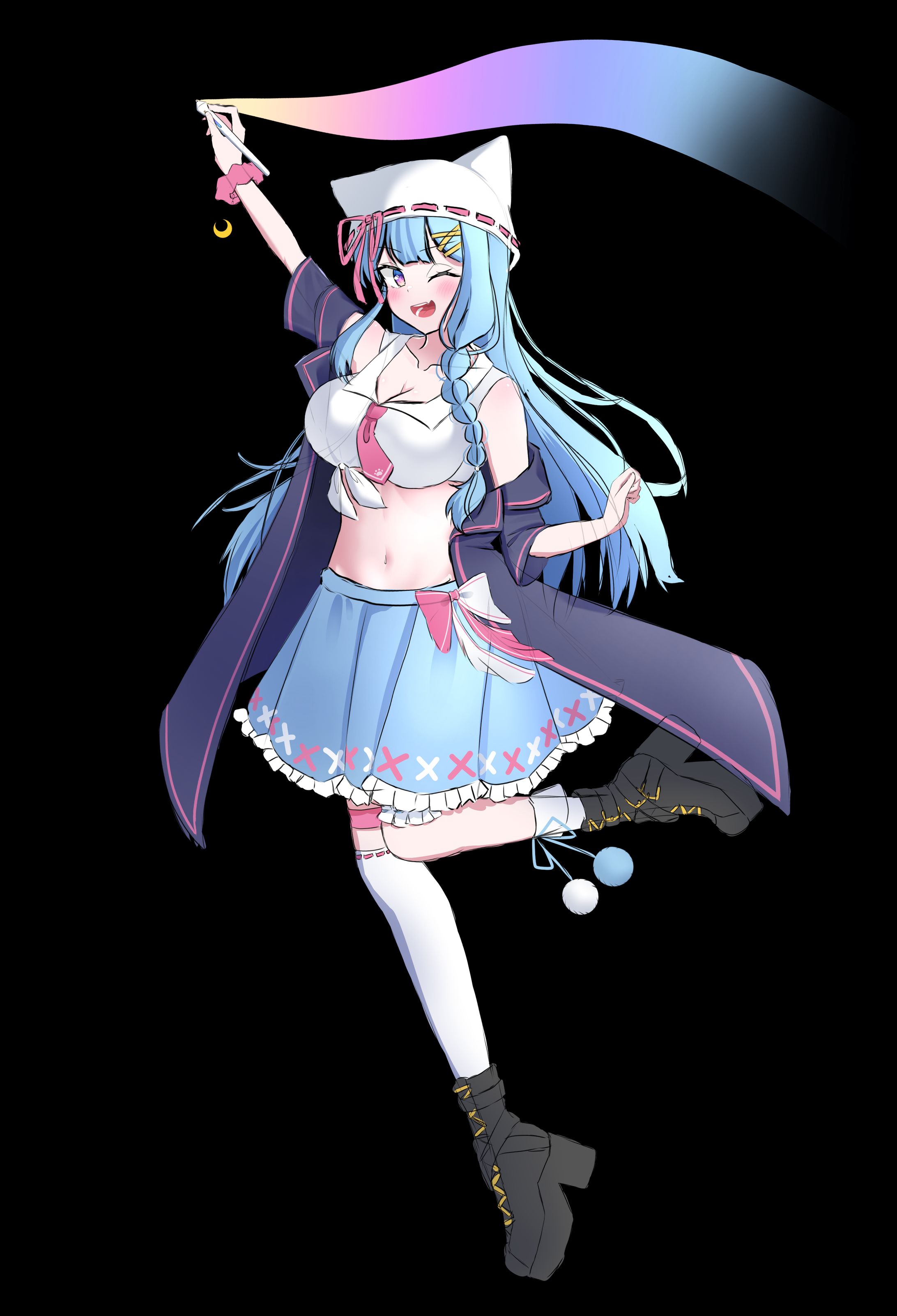 羽月透愛 - キービジュアルカラーラフ-1