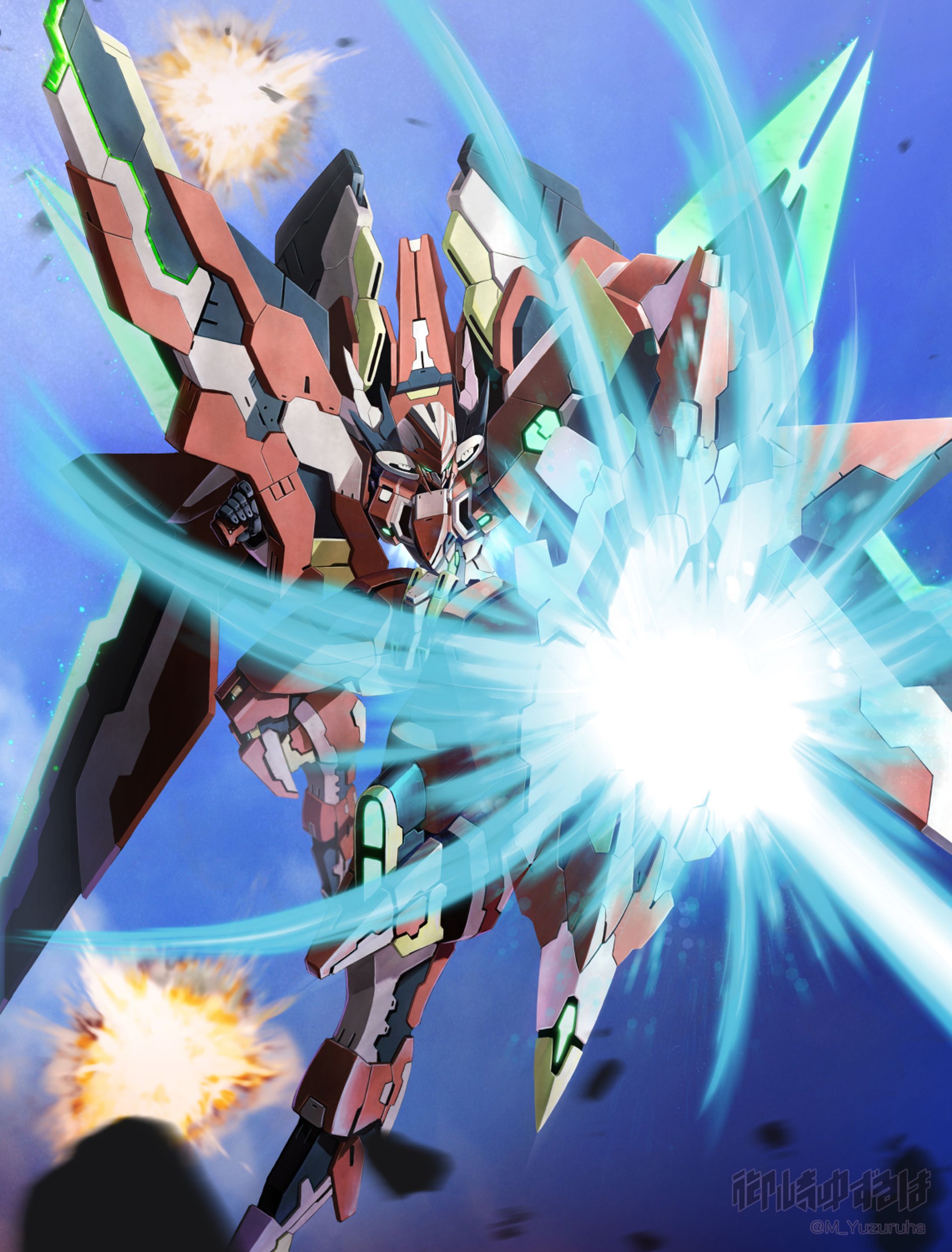 個人制作　オリジナルロボ簡易戦闘シーン-1