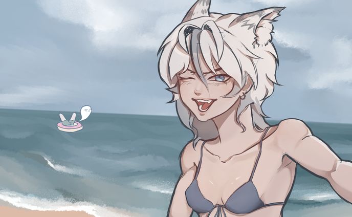 Quick Sketch for Stream Thumbnail @Haetenn