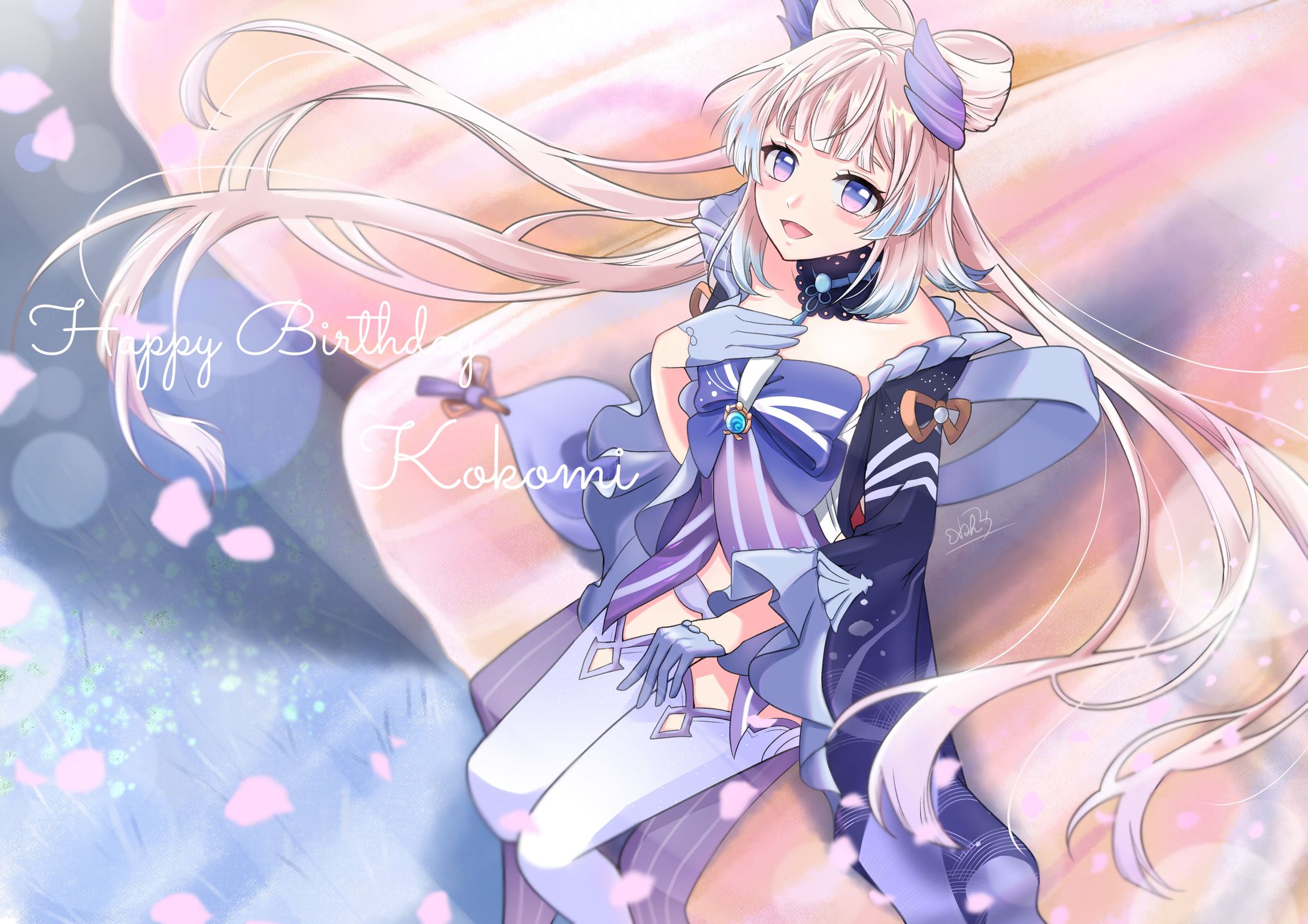 原神ファンアート(珊瑚宮心海)-1