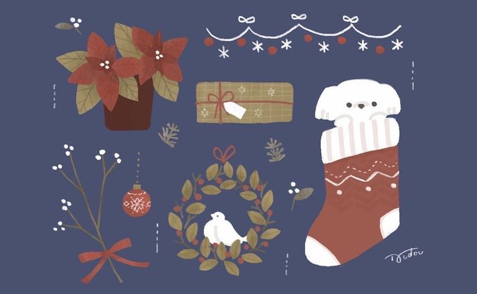 《展示会お知らせ》

11月上旬ですが、
気分はクリスマスシーズンです🎅🎄

____________________________

今月末にgallery IYNにて
『幸せのカケラ2023』展に出展させていただきます💠

グループ展なので、色んな方の作品が一度に見れます！

私からは2点、展示する予定です。

また、秋冬をイメージしたポストカードの販売もしますので、お近くの方はぜひお立ち寄りください♪

『幸せのカケラ2023』@gallery IYN
会期:11月24日〜12月4日
アクセス: https://www.gallery-iyn.com/access-1

#illustration #cristmas #art #artgallery 
#drawing #winter 
#イラスト #イラストレーター #クリスマス #クリスマスリース #アート #いらすとぐらむ　#かわいい #いぬ #いぬのいる暮らし