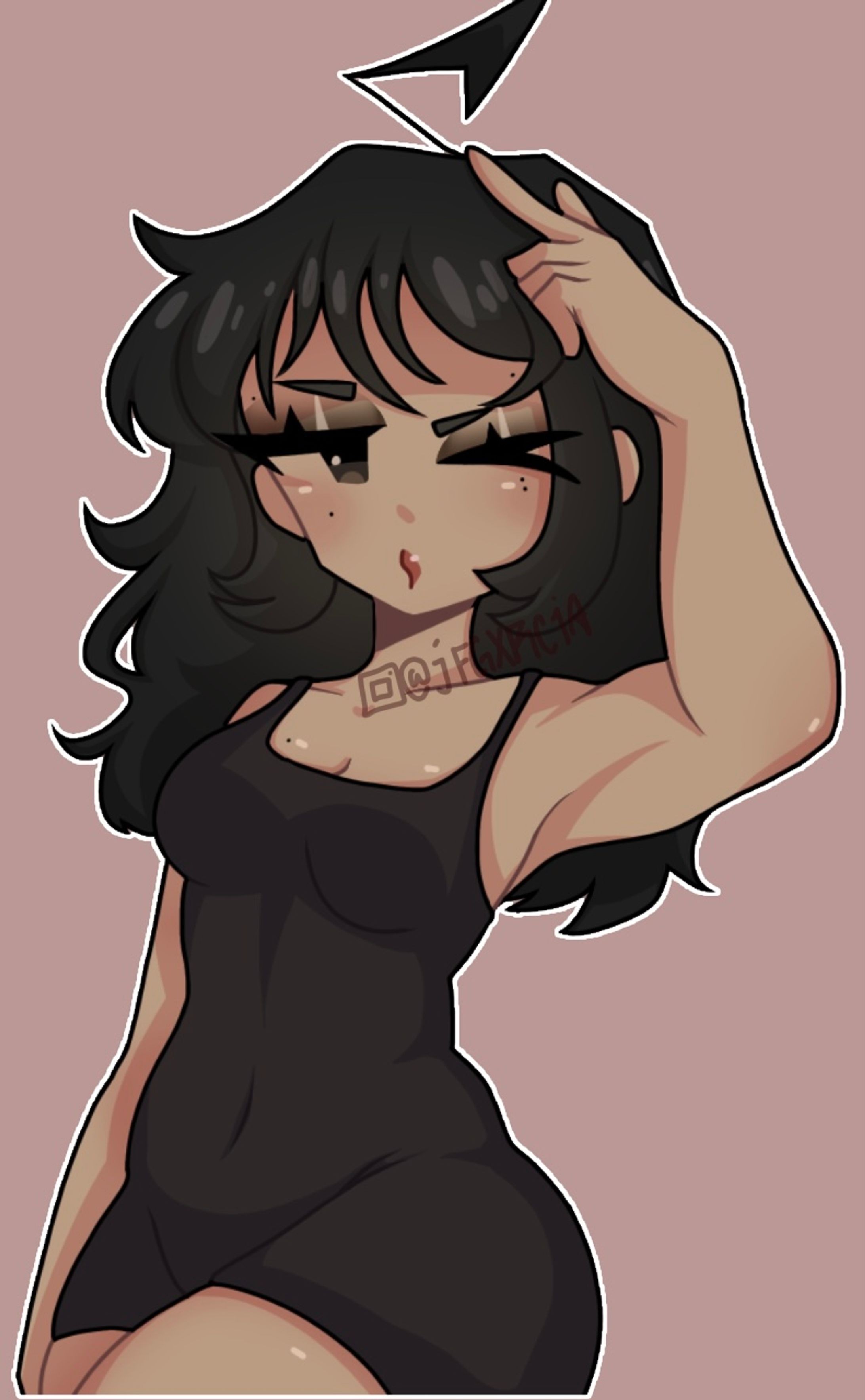 self portrait in my art style :)-1