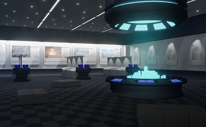 スサノオ機関 展示室