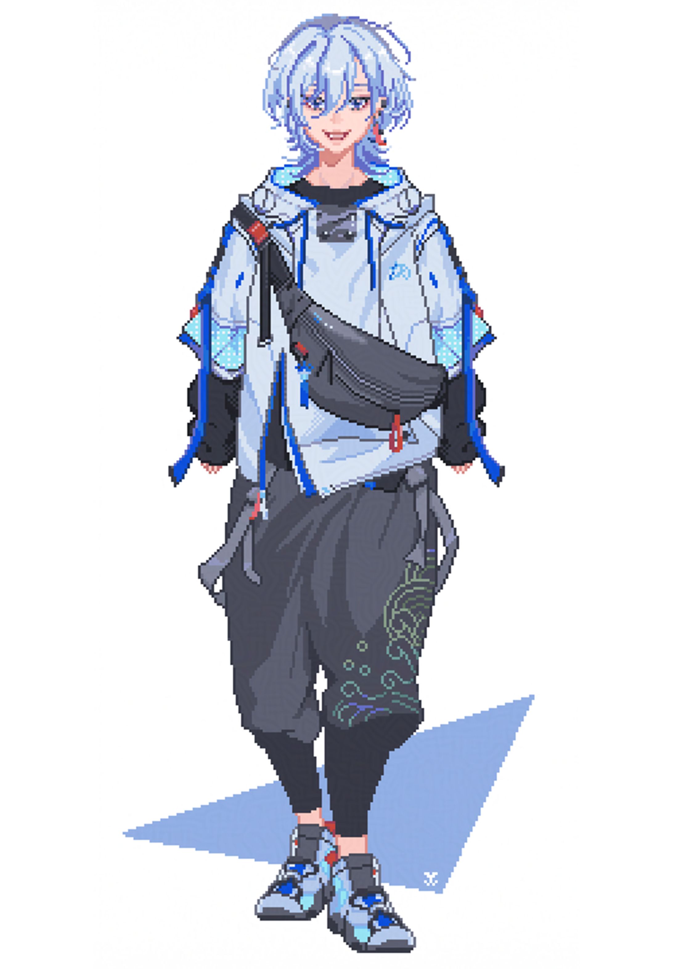 【ﾌｧﾝｱｰﾄ】GBA風立ち絵　凪夢夛さん（Neo-Porte）-1