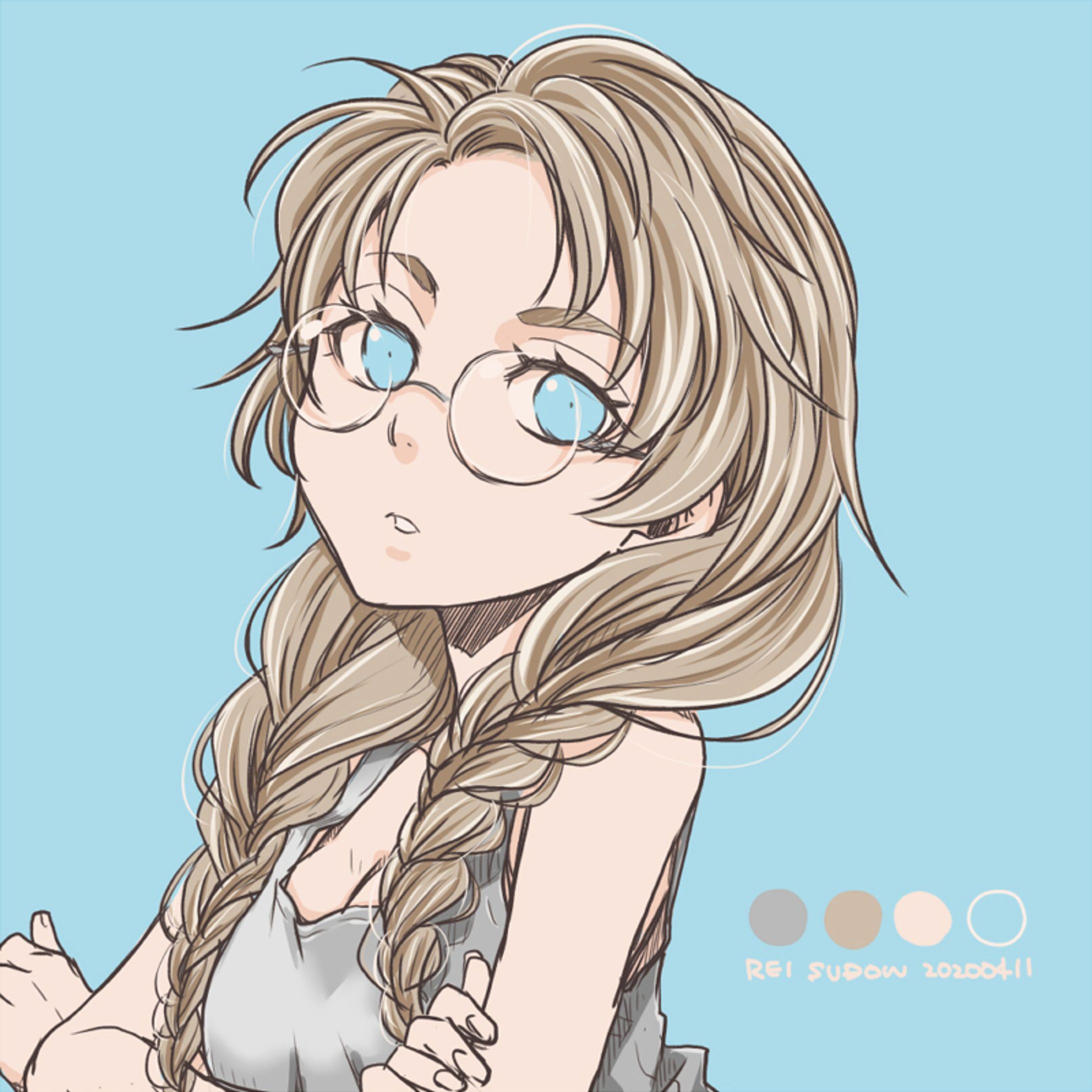 色数縛りでラクガキ（習作）-1