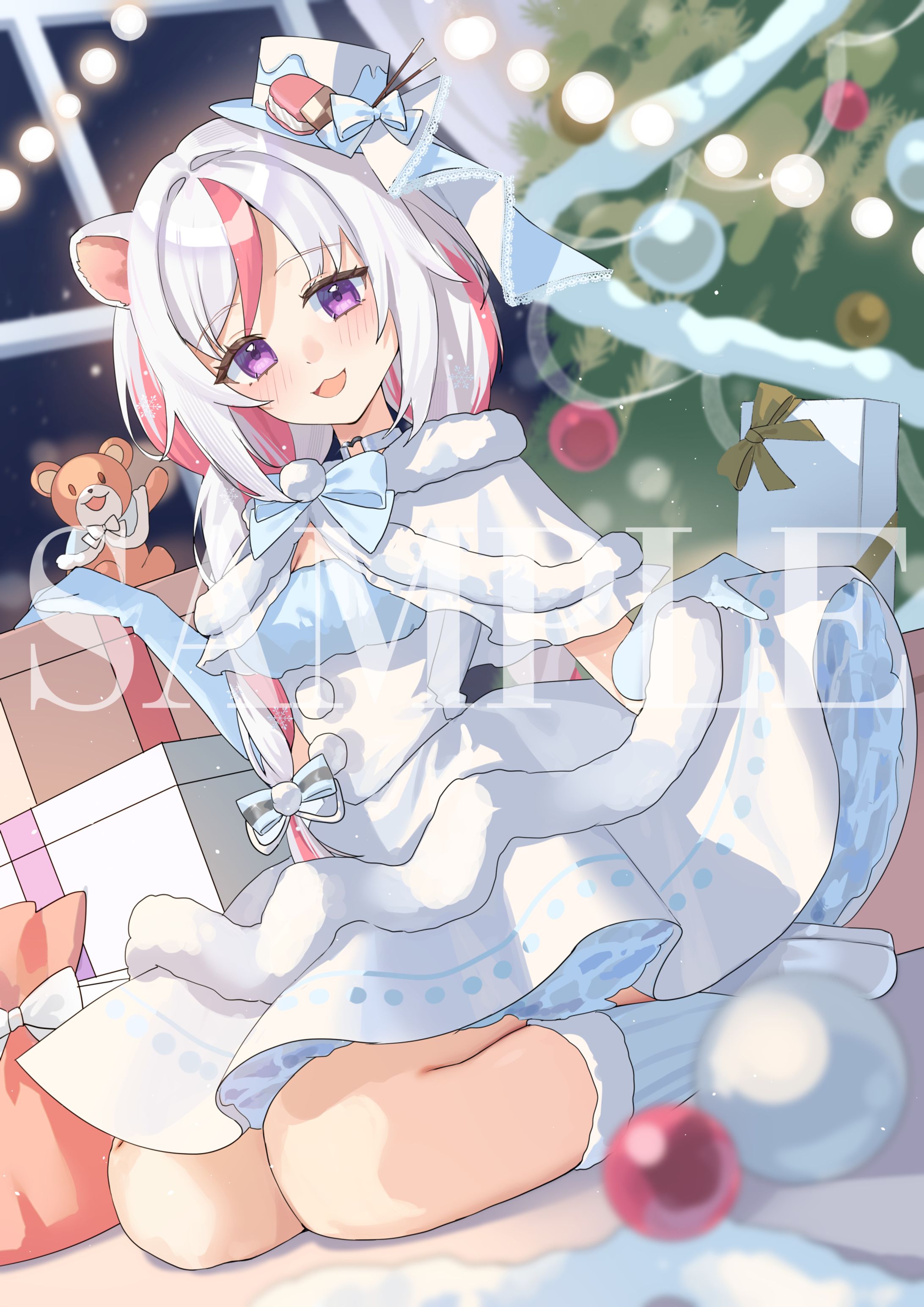 熊侭かろん様　クリスマスイラスト-1