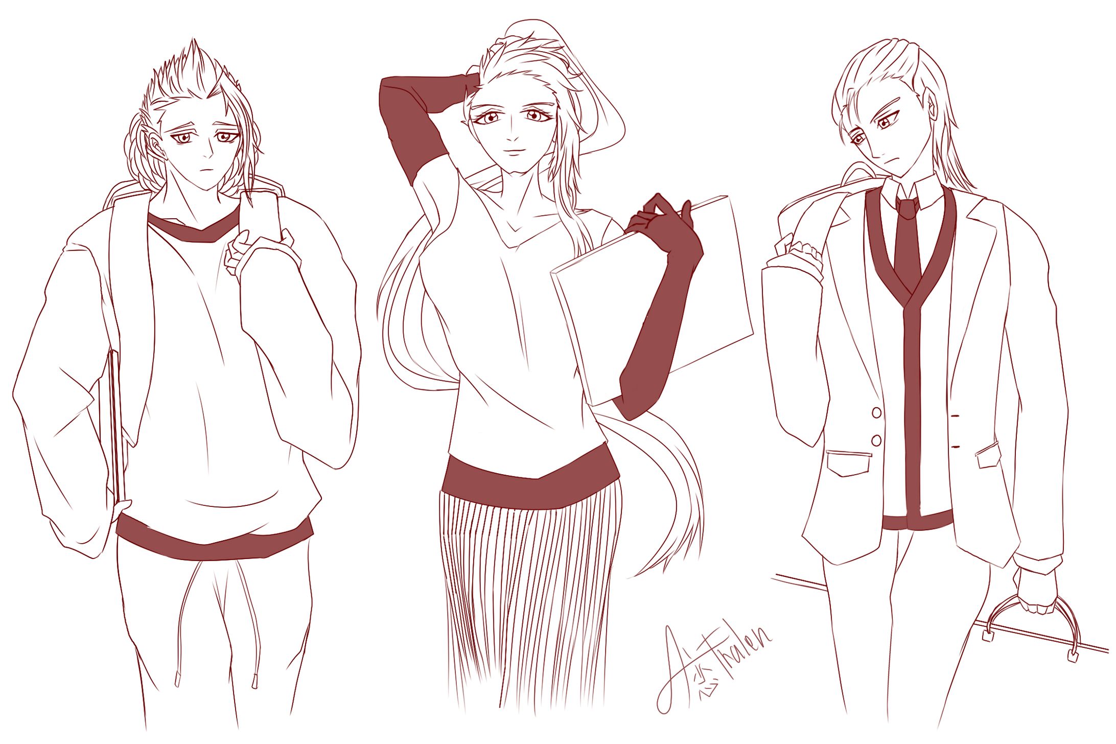 Clean Sketch and Simple Lineart Collection-1