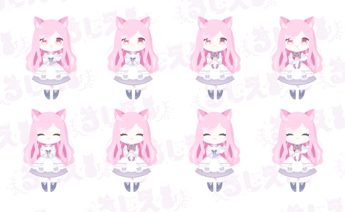 ミニキャライラスト、ワールド