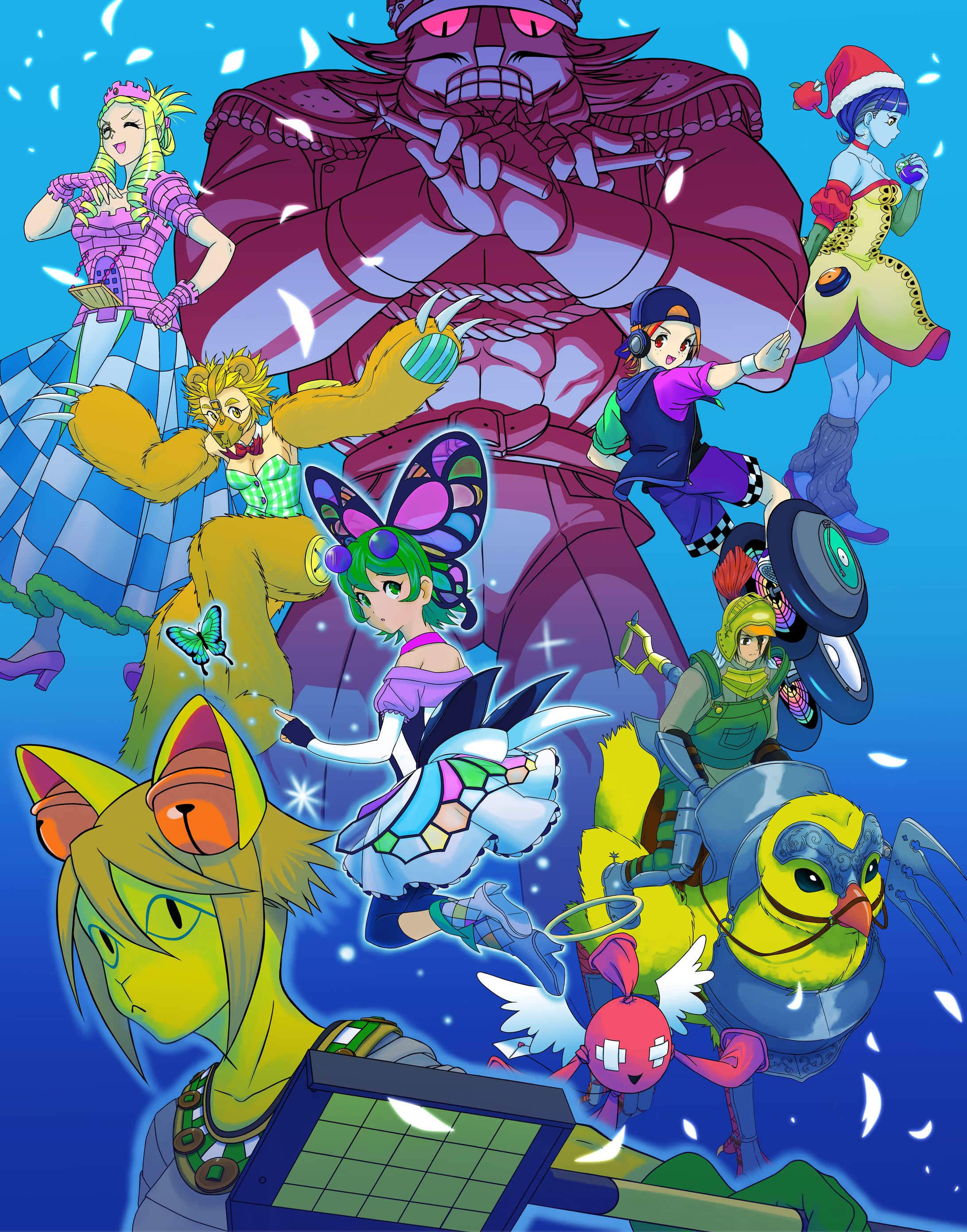オリジナルキャラクター　集合イラスト-1