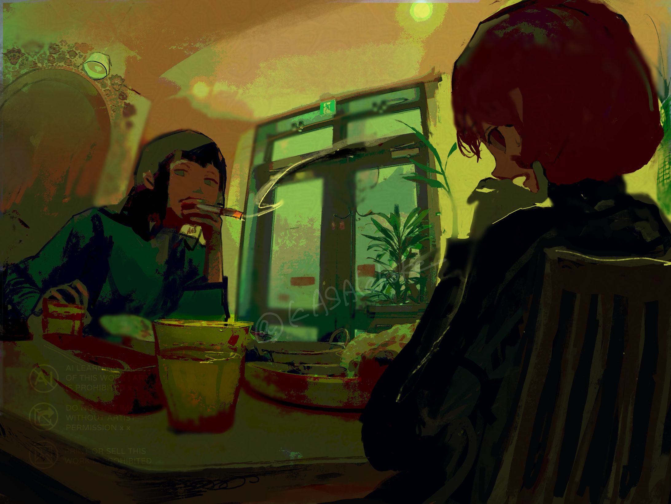 イラスト(背景描き込みあり)【sample】-1