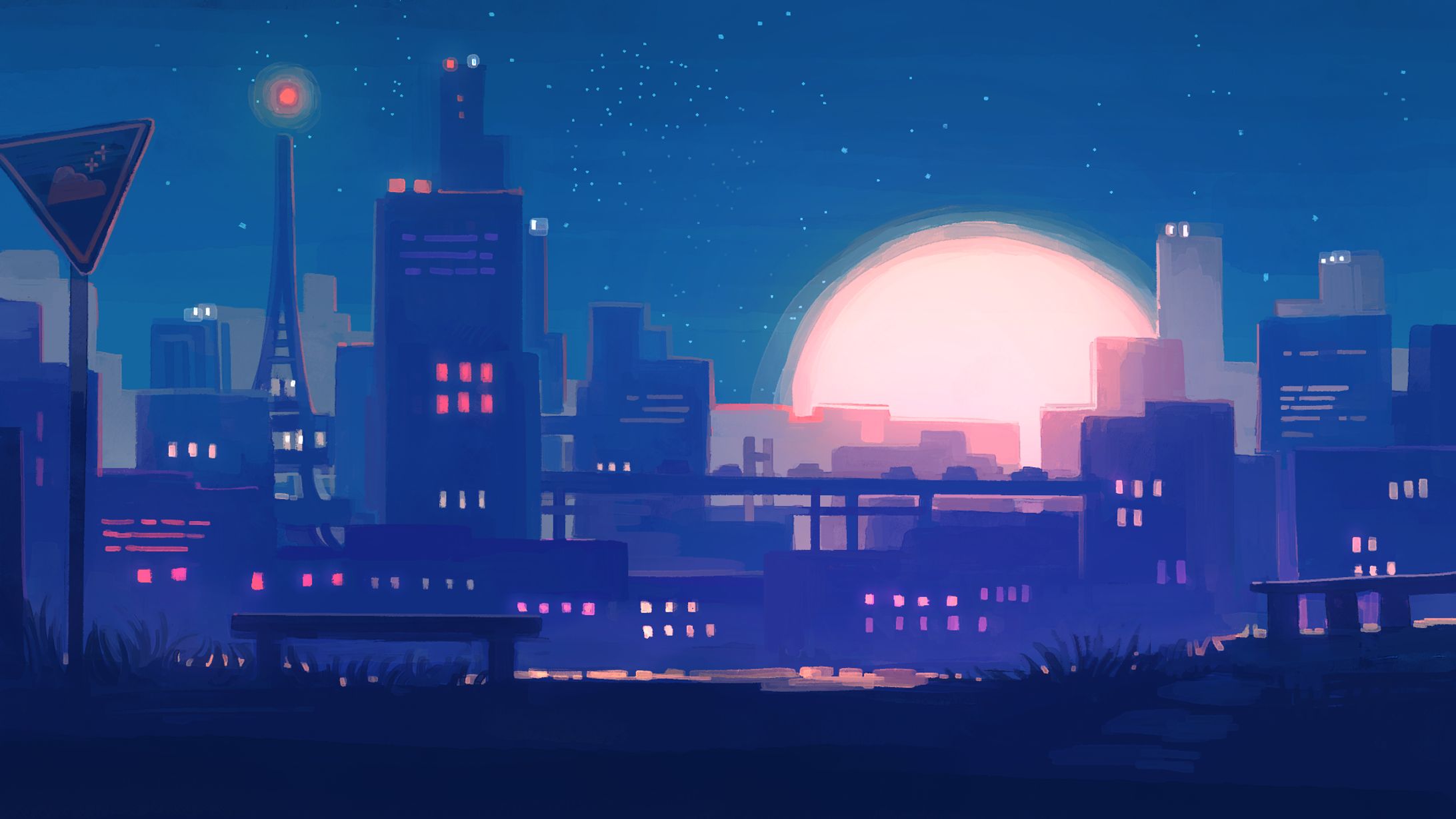 委託作品 背景イラスト-1