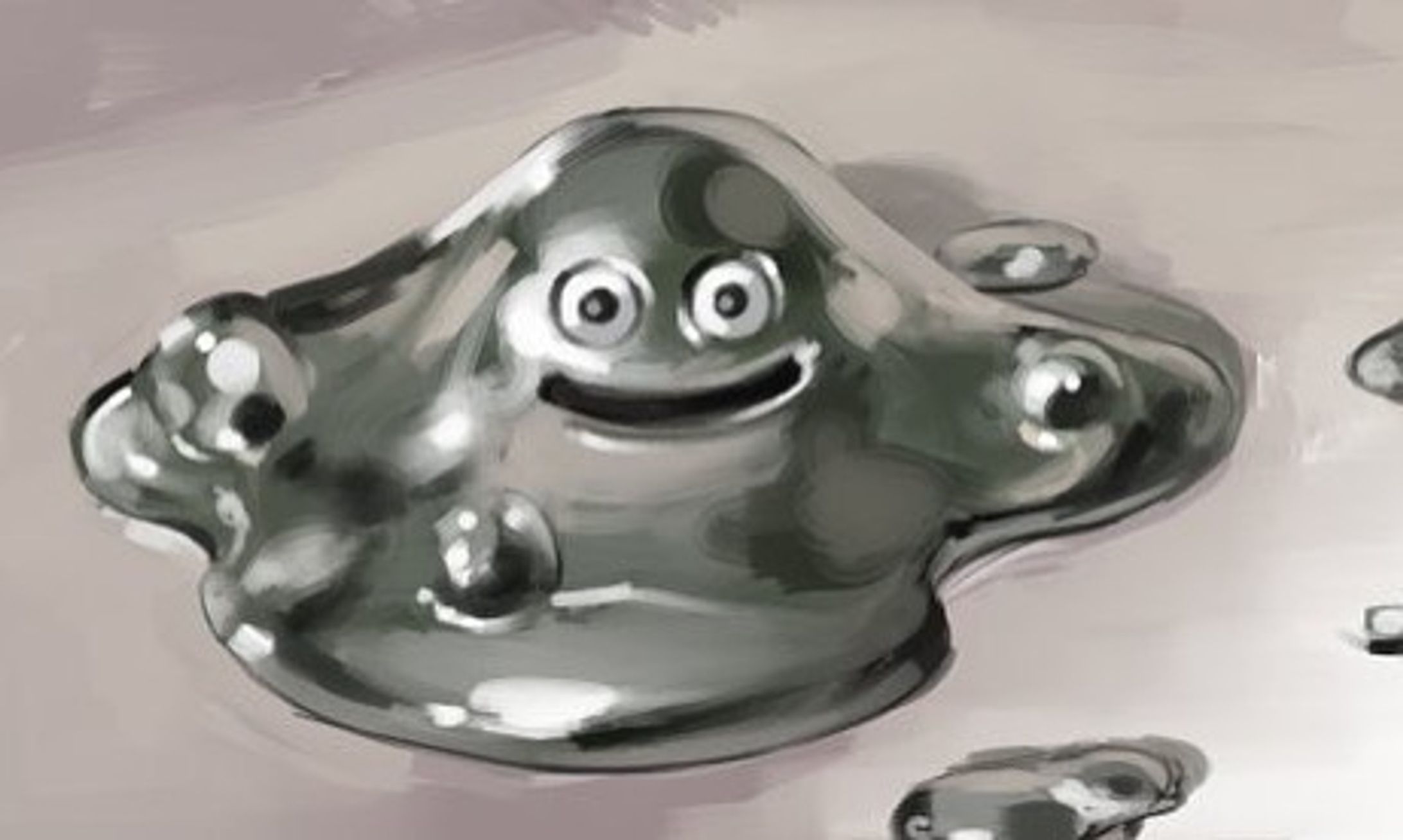 #illustration #art #drawing #fanart #dragonquest #lonemetalslime #slime #ドラゴンクエスト #ファンアート #はぐれメタル-1