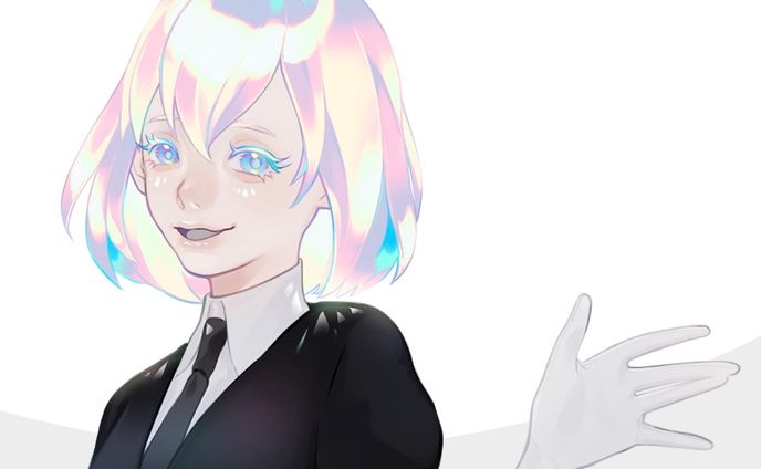 漫画、バストアップ